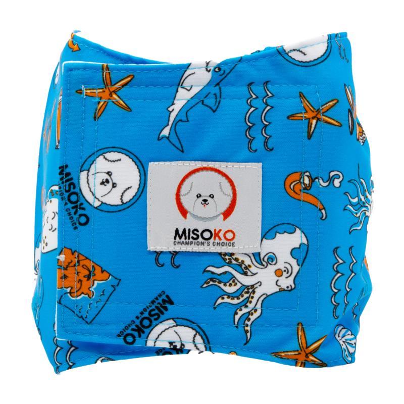 Misoko Reusable Dog Diapers for Male Dogs - Washable & Leak Proof - 3 Pack (Voyage) - Perfect for Travel, House Training & Senior Dogs