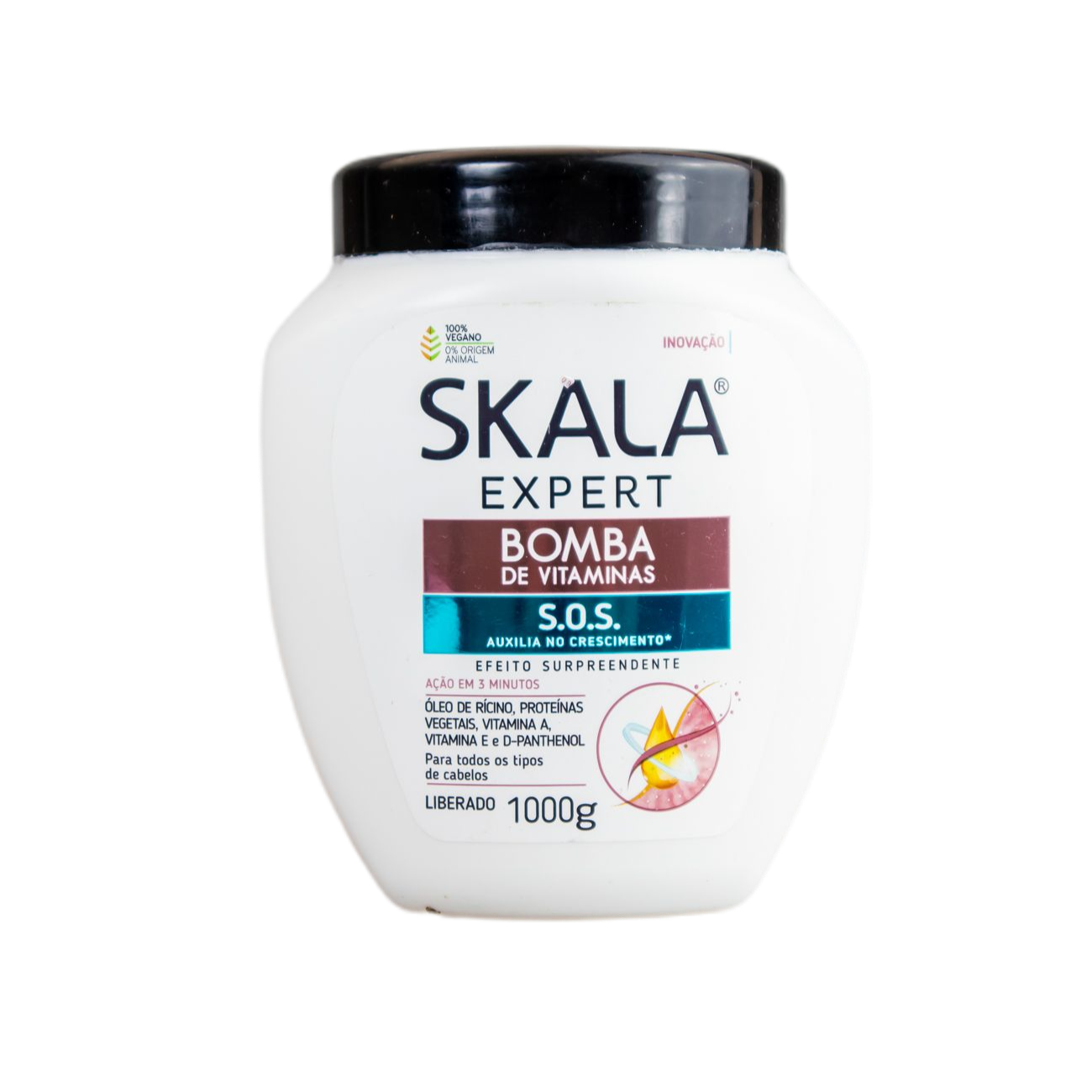 Skala Vitamin Treatment Cream with Pump - Deep Hydrating Hair Care for Dry & Damaged Hair - Perfect for Salon & Home Use