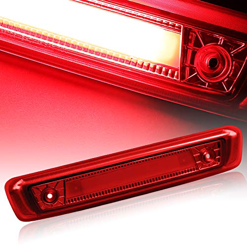 EPARTS LED Strip 3rd Brake Light - Full LED Tail Stop Cargo Lamp with Chrome Housing & Red Lens - Compatible with 2006-2010 Jeep Commander - Perfect for Off-Roading, Night Driving & Enhanced Safety