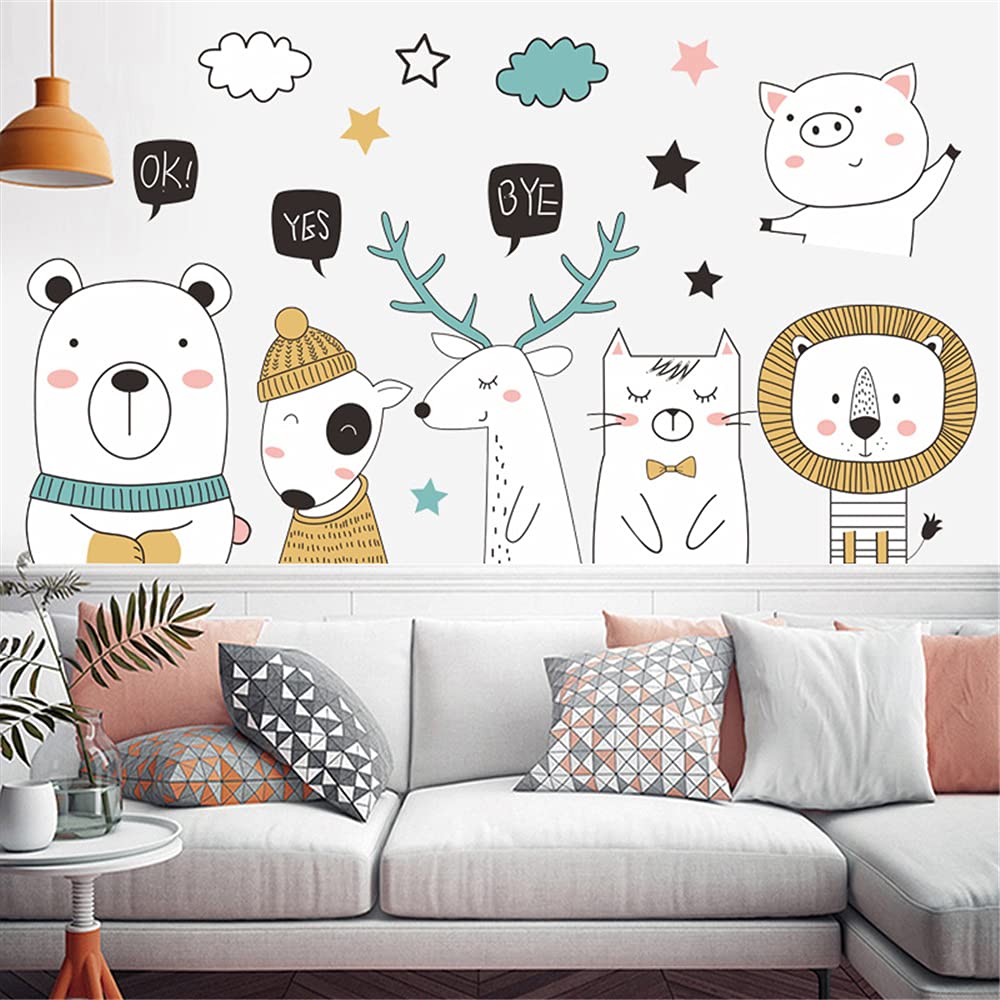 Kids & Pet Wall Stickers - Removable Decorative Vinyl Wall Decals for Nursery, Living Room & Bedroom - Fun Home Decor for Children's Rooms & Pet Spaces