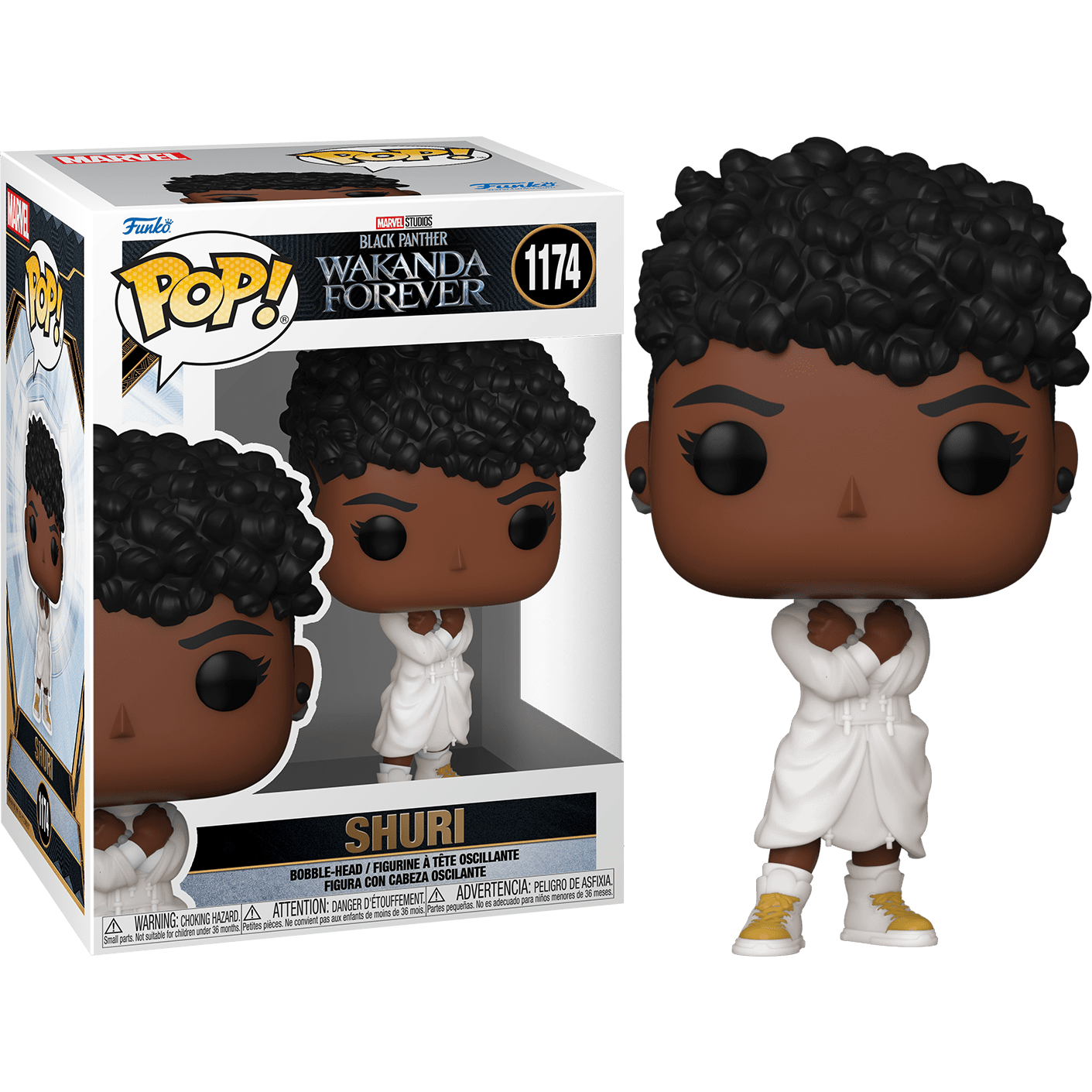 Marvel Black Panther Wakanda Forever Shuri White Action Figure - Collectible Toy for Kids & Adults - Perfect for Display, Gifts & Marvel Fans