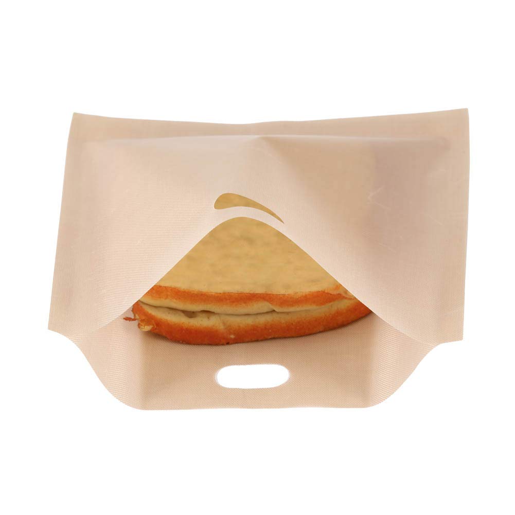 Non-Stick Reusable Microwave Toaster Bags - 16x16.5cm Fiberglass Heating Pastry Bags for Baking, Reheating & Cooking - Perfect for Bread, Pizza, Cookies & More