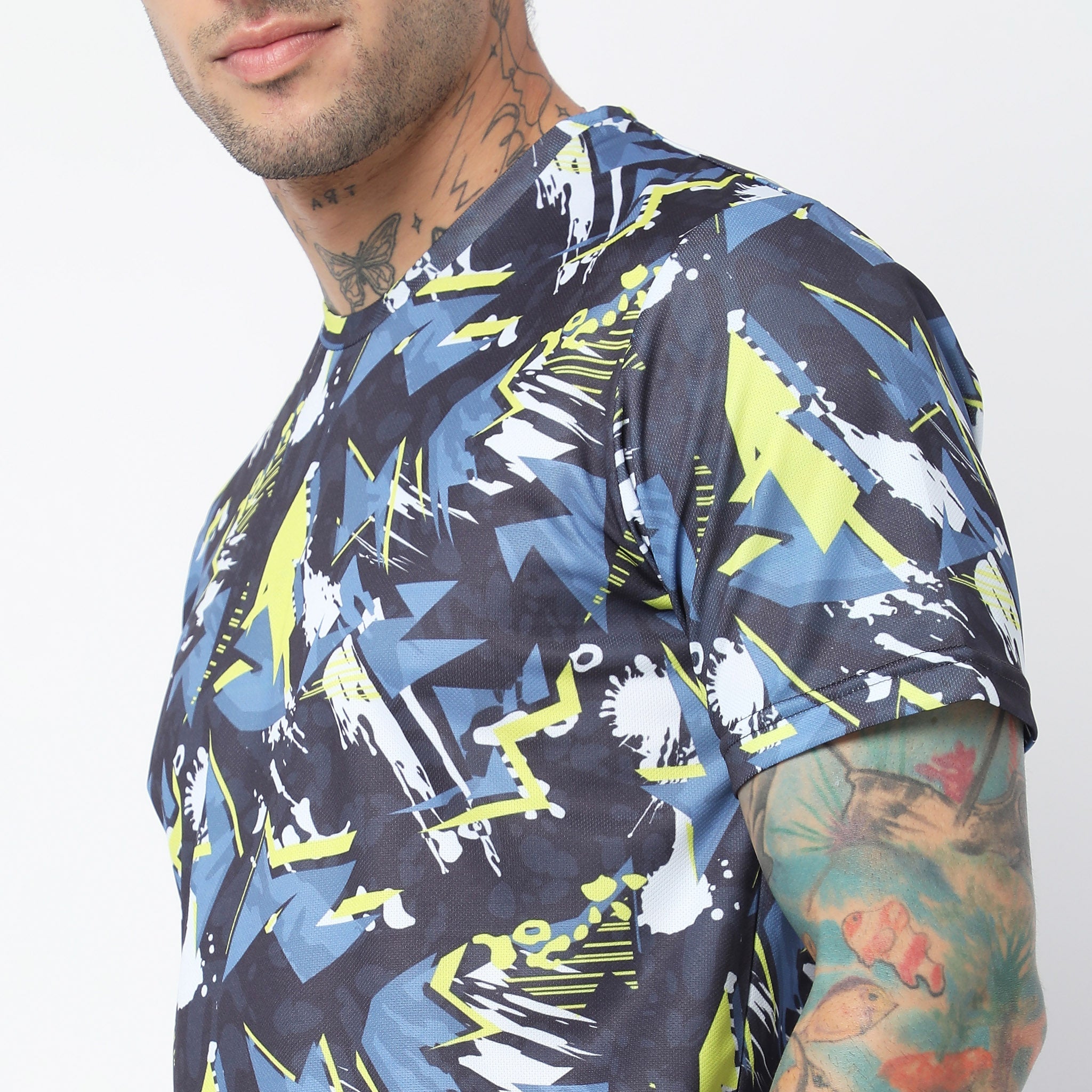Breathable Air Dry Regular Fit Printed T-Shirt for Men - Comfortable Casual Wear for Everyday, Gym & Outdoor Activities