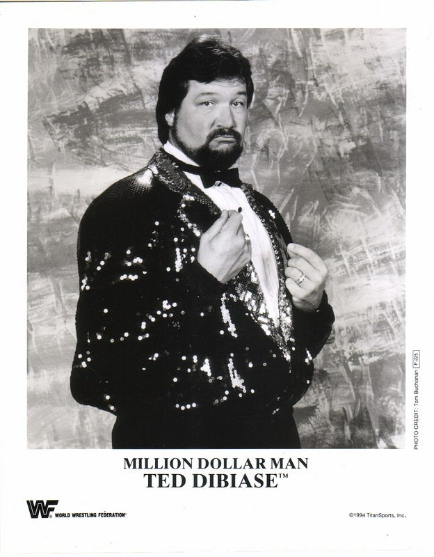 1994 Million Dollar Man Ted DiBiase P225 Wrestling Trading Card - Perfect for Collectors & WWE Fans | Display, Trade, or Gift