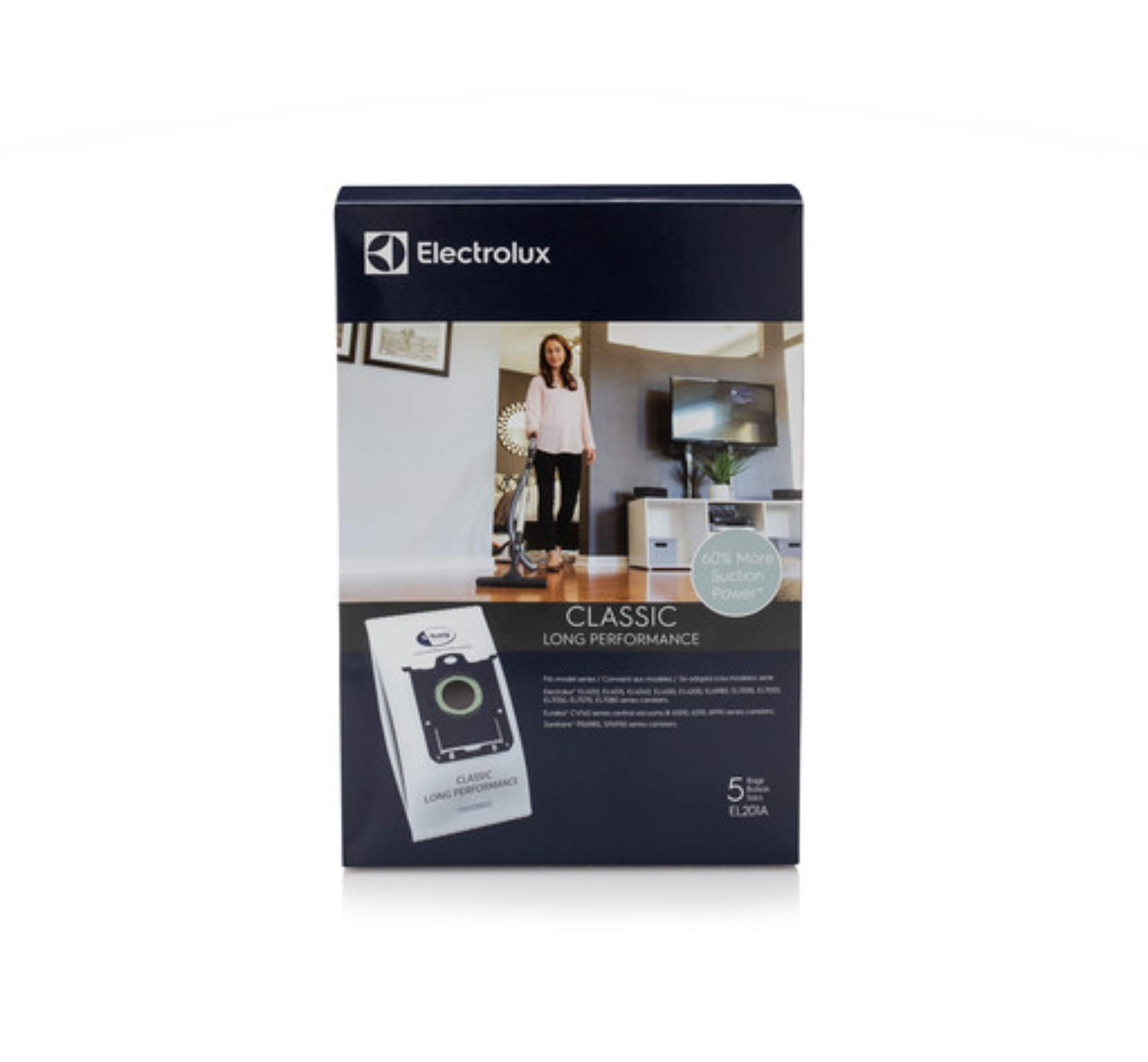 Electrolux EL201A S-Bag Classic Long Performance Vacuum Bags - 3 Pack | Compatible with Electrolux Vacuum Cleaners | Ideal for Pet Hair, Allergies & Deep Cleaning