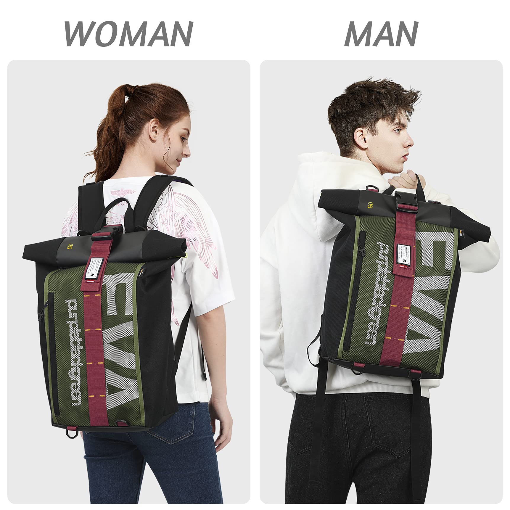 Evangelion Anime Backpack 28L Waterproof Travel Hiking Backpack for Men & Women - Perfect for School, Work, Outdoor Adventures & Daily Commute