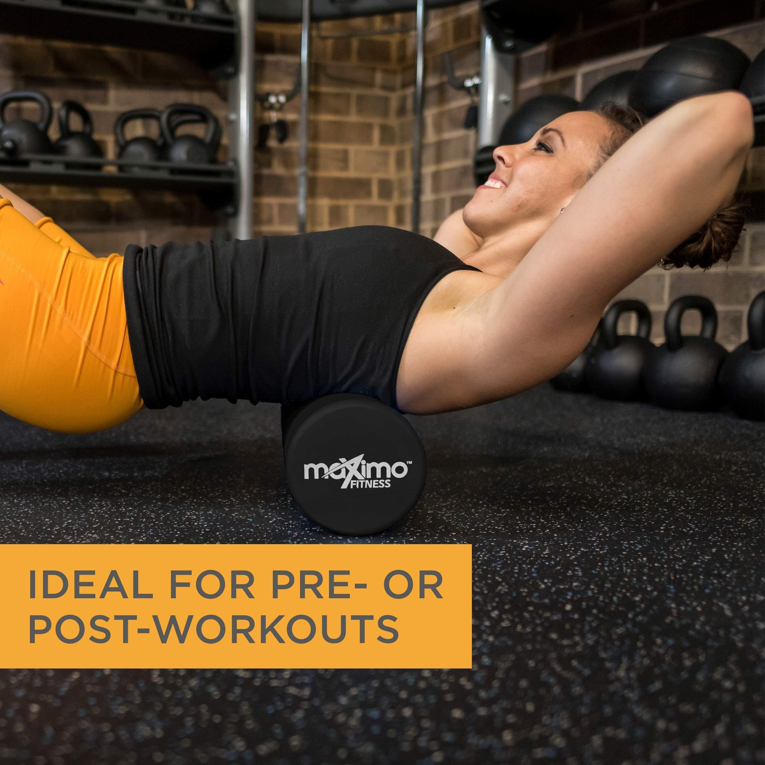 Maximo Fitness Foam Roller - High Density Exercise Roller for Trigger Point Self Massage, Muscle & Back Pain Relief - Perfect for Physical Therapy, Yoga, Pilates & Gym Recovery - Ideal for Post-Workout Muscle Recovery & Home Fitness