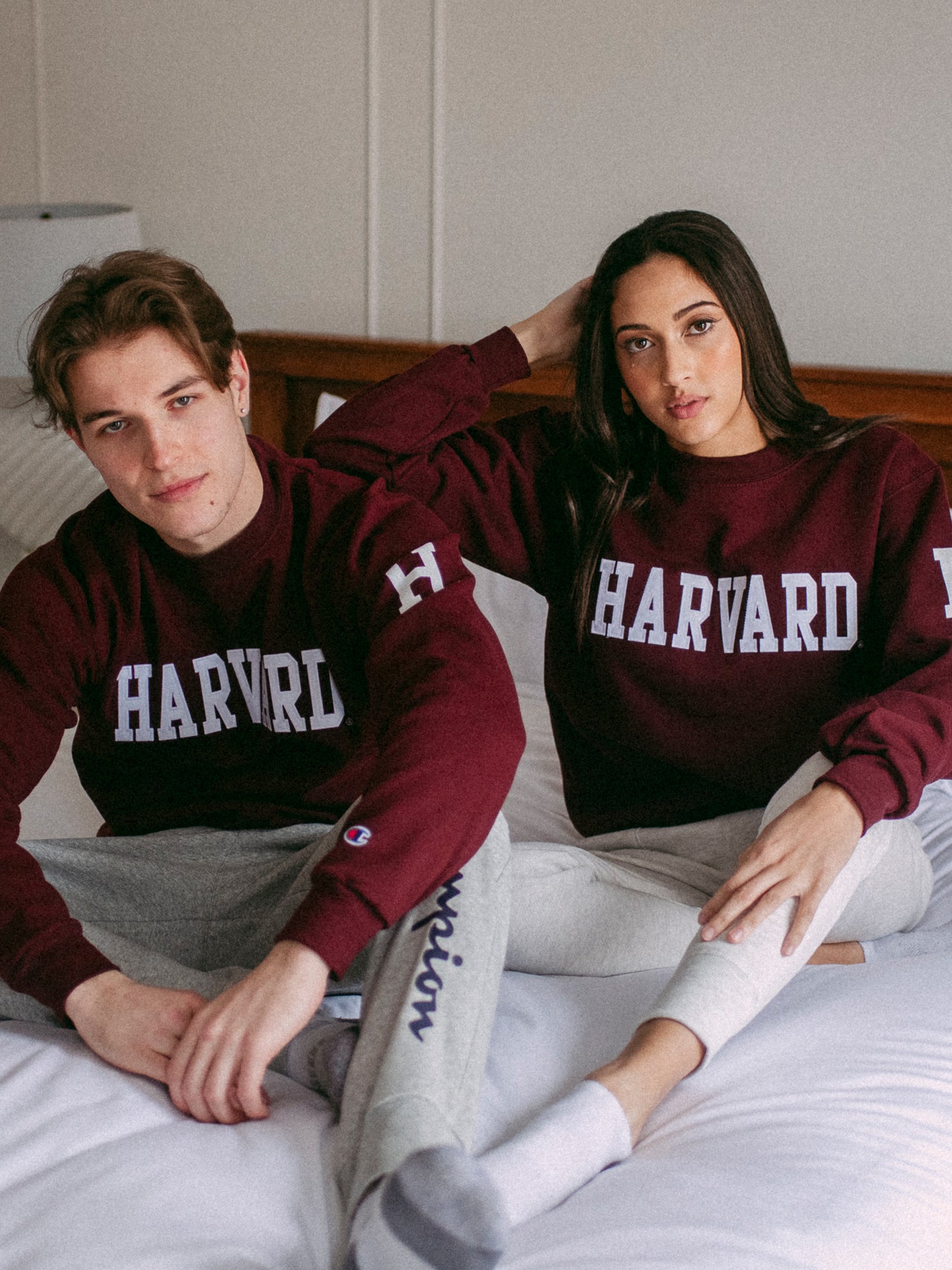 Champion Eco Powerblend Harvard University Crewneck Sweater - Soft & Comfortable Pullover for Men & Women - Perfect for College, Casual Wear & Gameday Outfits