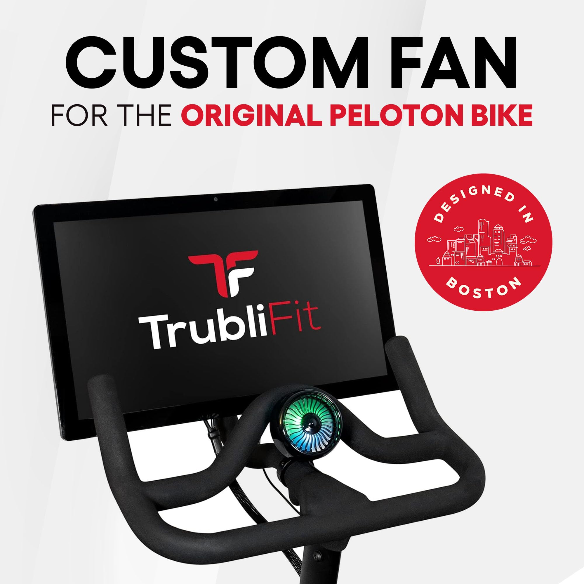 Peloton Bike & Treadmill Fan - Compatible with Original, Bike+, and Tread - No Batteries Needed - Perfect for Home Gym Workouts and Indoor Cycling Sessions