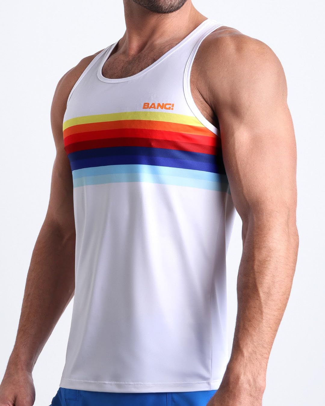 Men's Muscle Tank Top - Sleeveless Workout Shirt for Gym, Fitness & Clubbing - Breathable Athletic Shirt for Men's Training, Running & Night Out