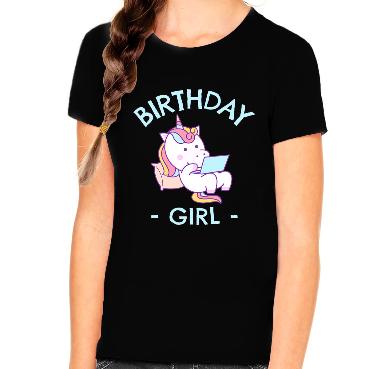 Girls Unicorn Birthday Shirt for Toddlers - Cute Youth Birthday Outfit for Girls - Perfect for Birthday Parties, Photo Shoots & Special Celebrations