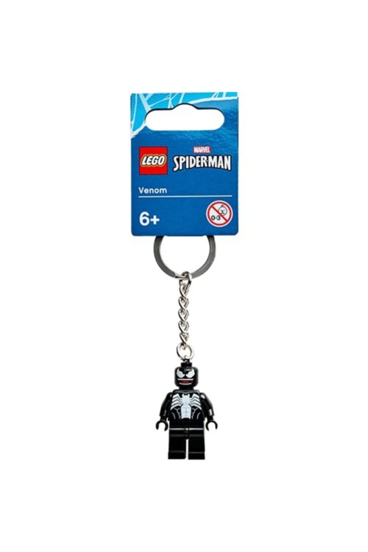 Marvel Lego Spider-Man Venom Keychain - Super Heroes Minifigure Collectible Toy (854006) | 2020 Edition | Perfect for Backpacks, Gifts & Superhero Fans