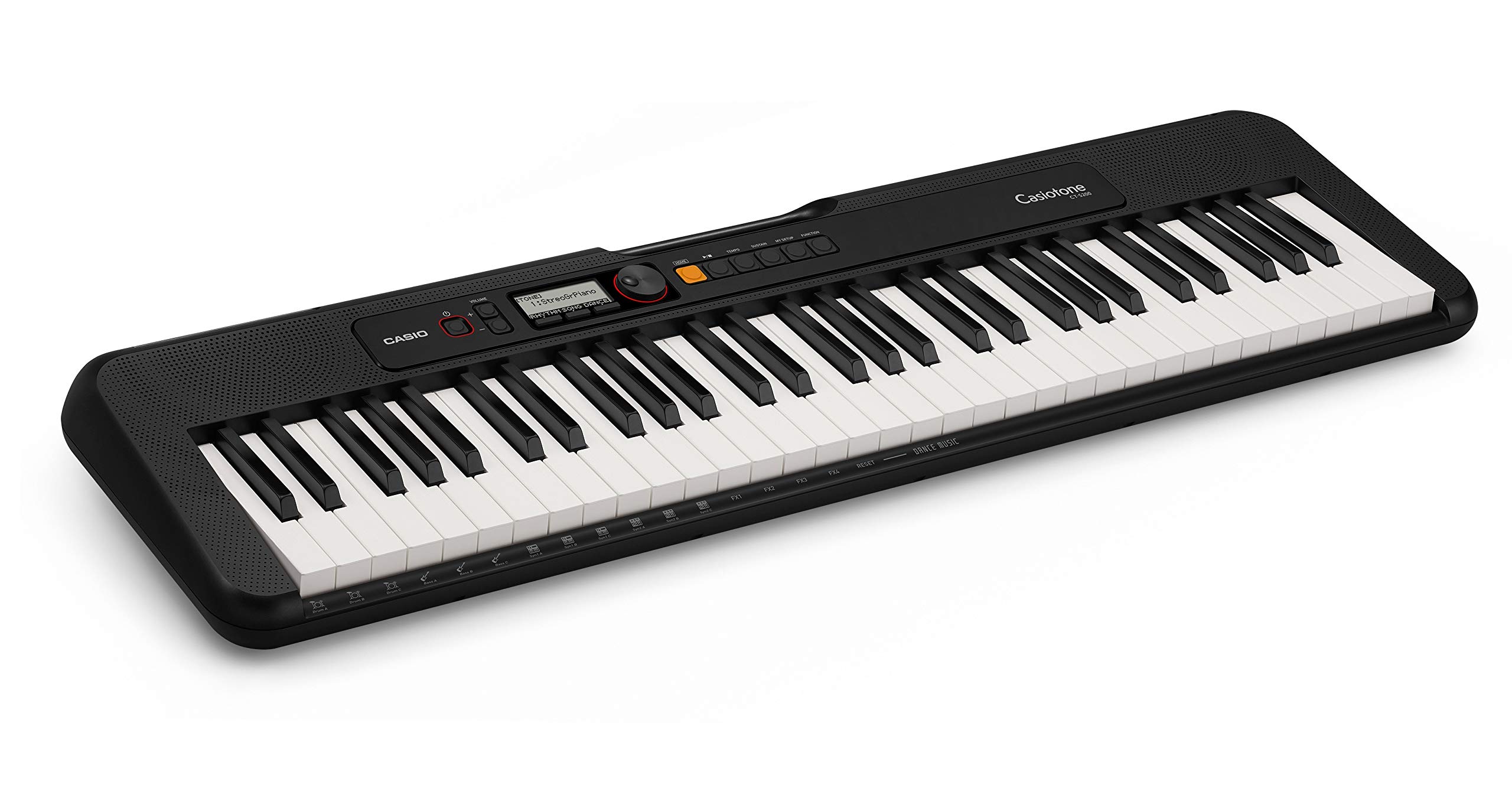Casio CT-S200BK 61-Key Portable Keyboard with Stand, Headphones & Accessories - Premium Digital Piano for Beginners & Home Practice (Black) | Perfect for Music Lessons, Studio Recording & Live Performances