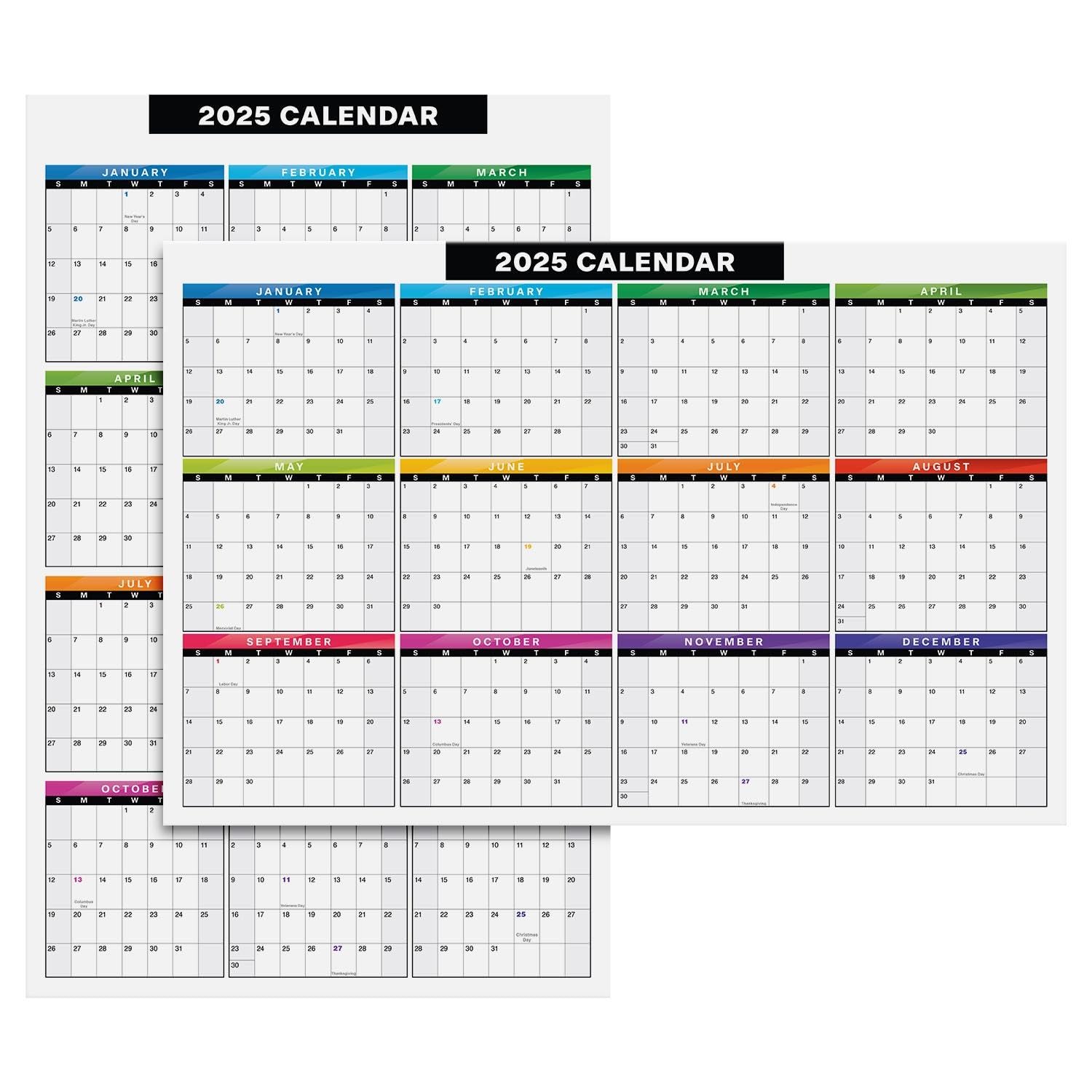 2025 Full Desk Calendar - 11 x 17