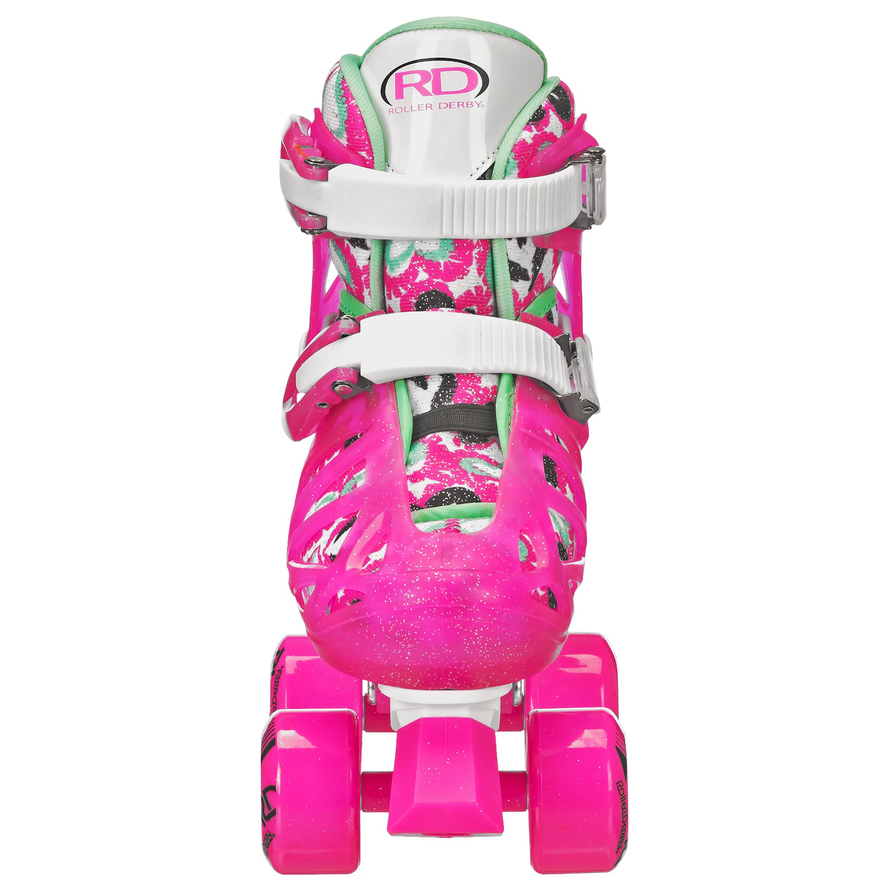 Trac Star Adjustable Roller Skates for Girls - Youth Quad Skates with Light-Up Wheels for Indoor & Outdoor Fun - Perfect for Birthday Gifts, Roller Rinks & Park Adventures