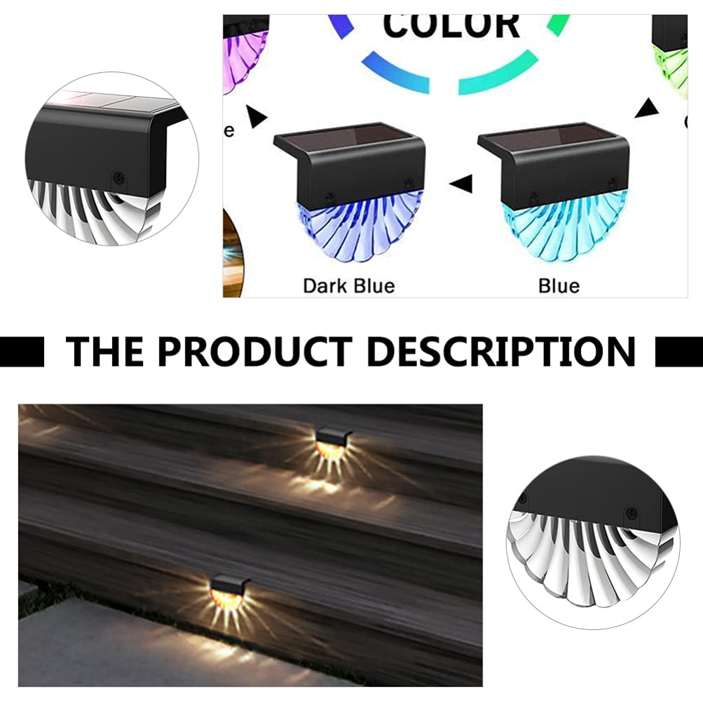 ULTECHNOVO Solar Outdoor Lights 2 Pack - Waterproof Motion Sensor Deck Lights for Steps, Walls, Porch, Garden, Fence & Patio - Solar Powered Landscape Lighting for Home Security & Pathway Illumination