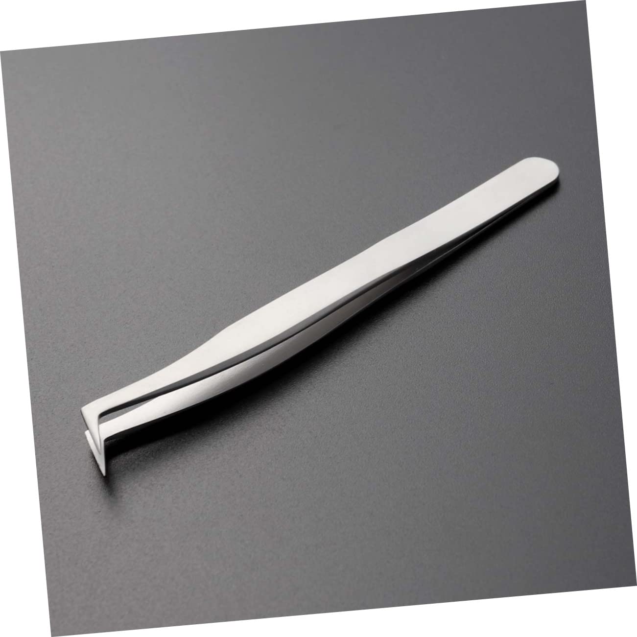 Premium Stainless Steel False Eyelash Tweezers - High Precision Eyelash Applicator for Women | Perfect for Salon, Home Use & Professional Makeup Artists