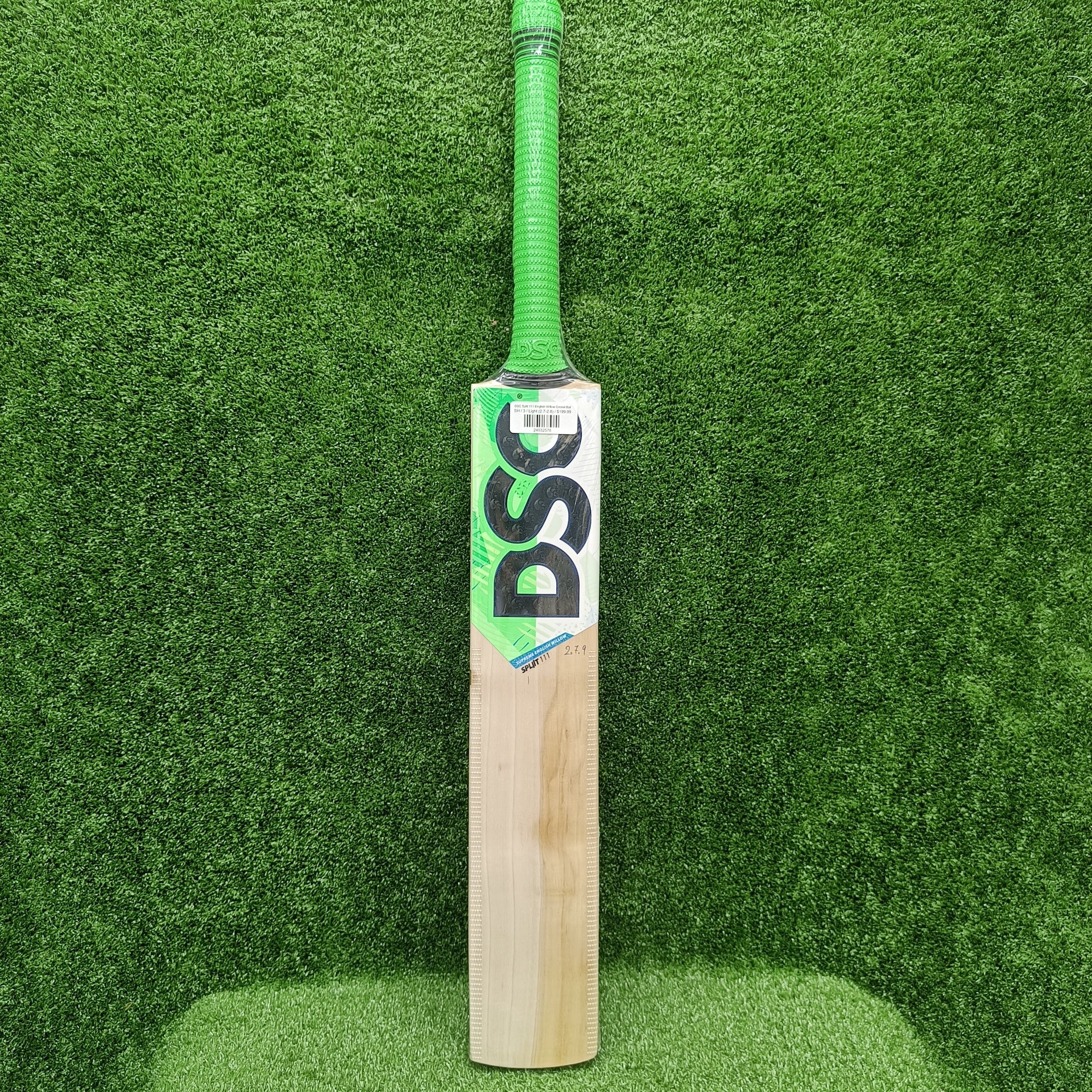 Premium DSC Split 111 English Willow Cricket Bat - Professional Grade for Matches & Practice - Perfect for Club Players & Tournament Use