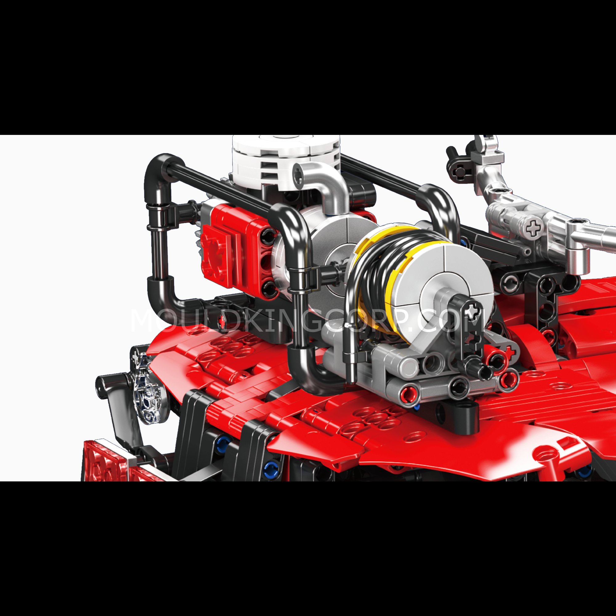 Mould King 23003 ATV Firefighting Rescue Vehicle Building Set - 2,100 Piece Construction Toy for Kids & Adults | STEM Educational Building Blocks for Creative Play & Firefighter Role-Playing Scenes
