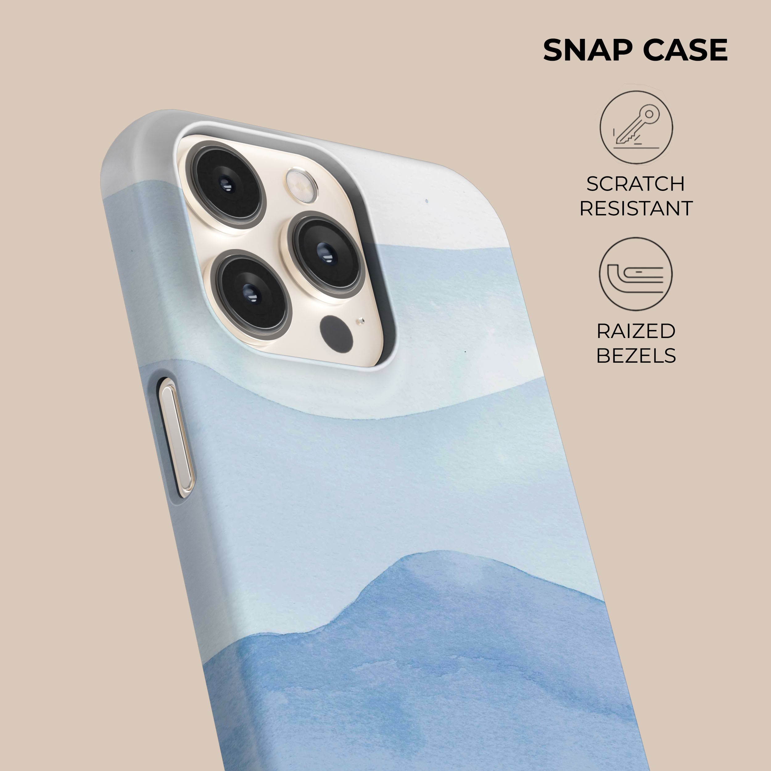 Premium Ocean Blue Phone Case - Shockproof & Slim Design for iPhone & Samsung - Perfect for Outdoor Adventures & Daily Protection