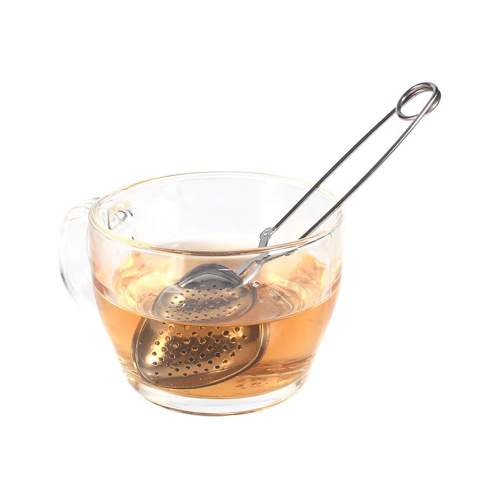 Stainless Steel Tea Strainer - Fine Mesh Loose Leaf Tea Infuser with Handle for Herbal Tea, Spices & Coffee (4cm x 16cm) - Perfect for Home, Office & Travel Use