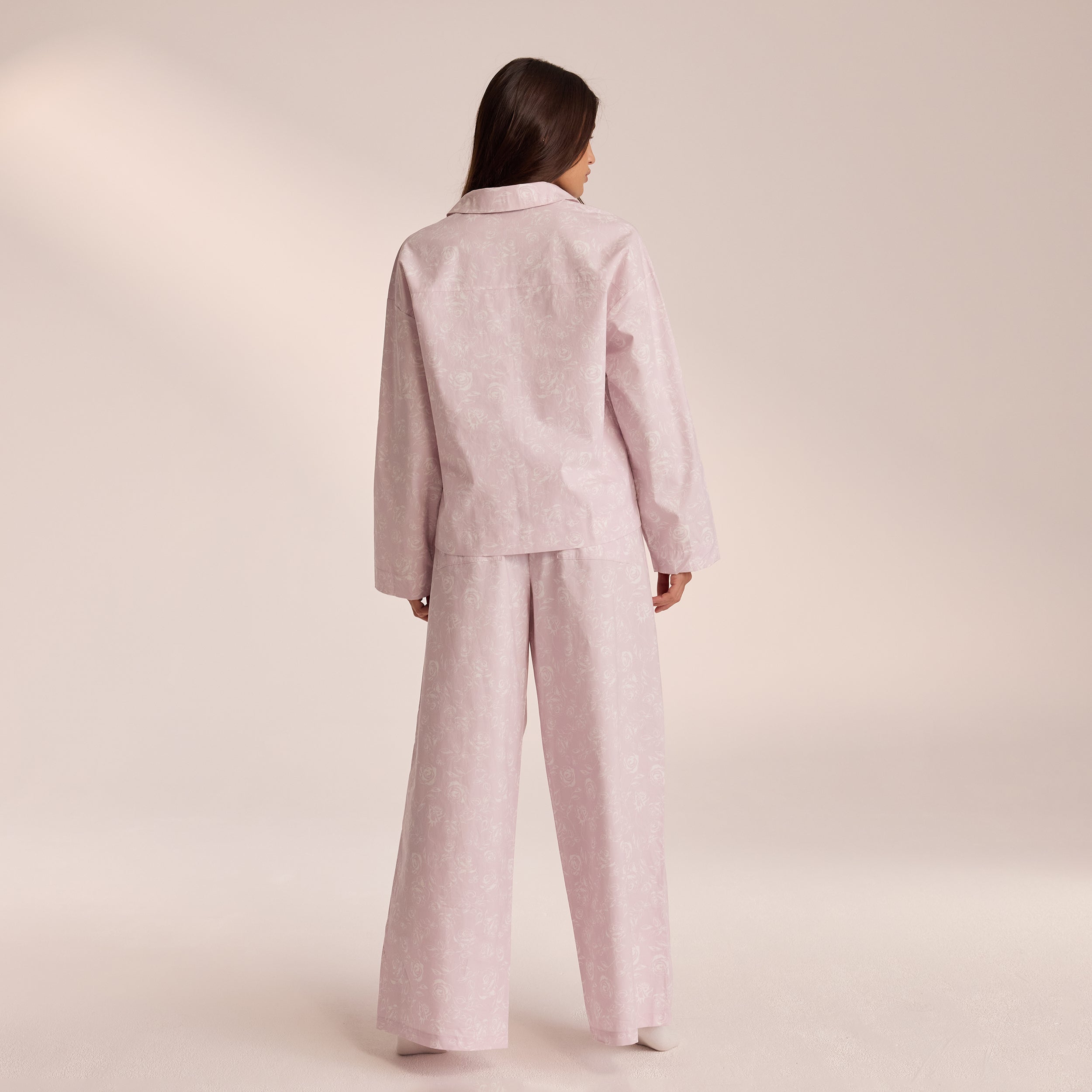 Soft & Comfortable Cotton Pajama Pants for Women - Breathable Lilac Sleepwear for Lounge & Nighttime Relaxation