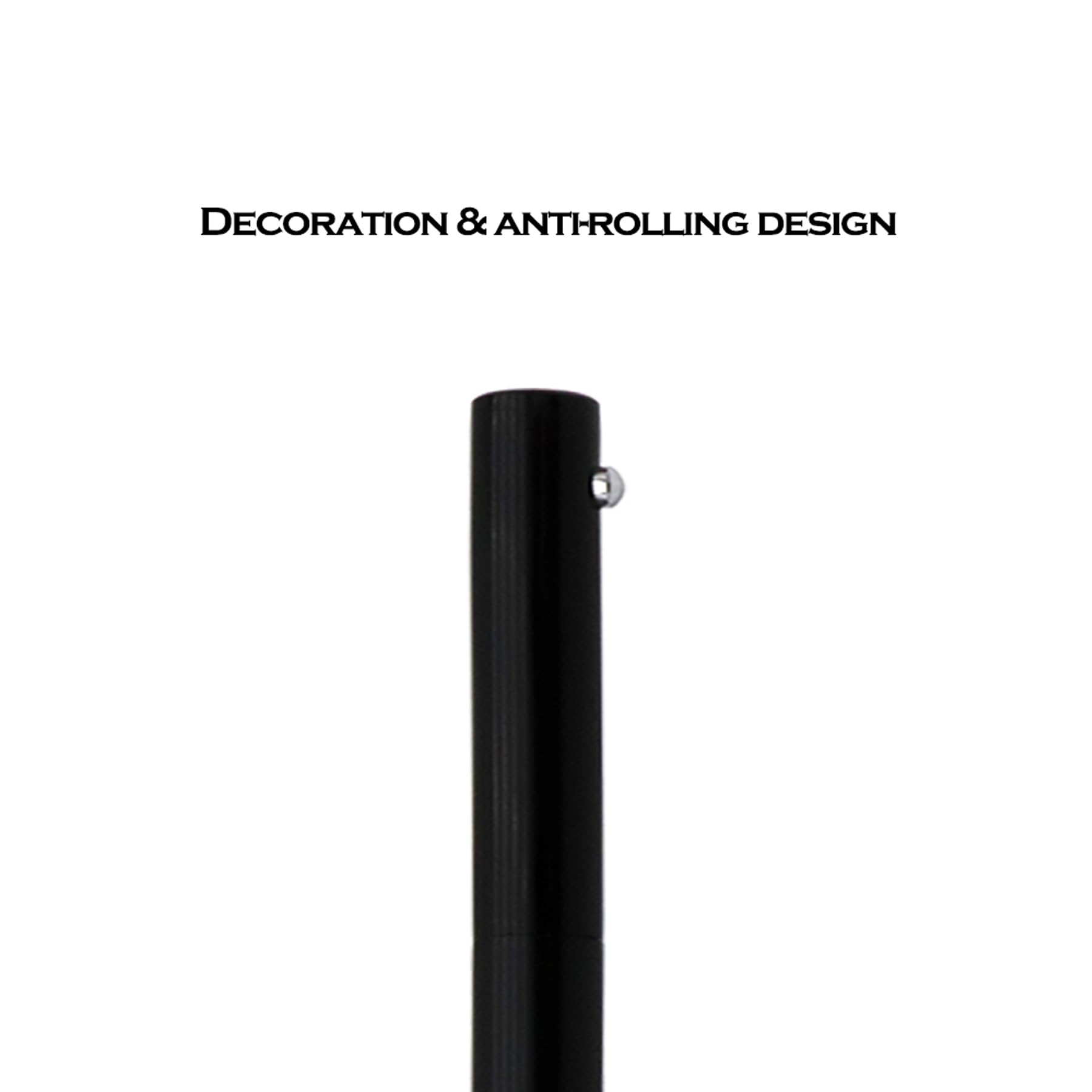 DUNBONG Retractable Metal Gel Pen - 0.5mm Medium Point Ballpoint Pen with Smooth Black Gel Ink - Perfect for Office, School, Journaling & Everyday Writing