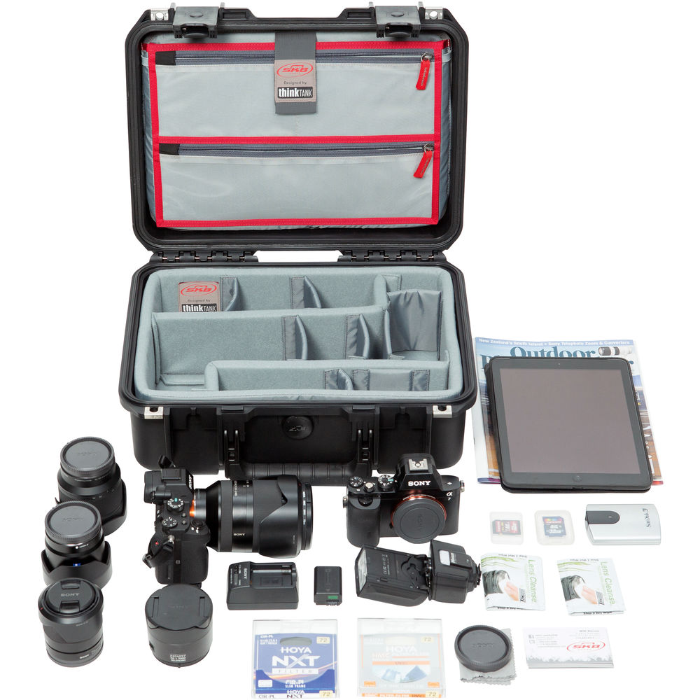 SKB iSeries 1510 6 Case with Think Tank Photo Dividers & Lid Organizer - Durable Protective Hard Case for Camera Equipment, Electronics & Gear - Perfect for Travel, Storage & Professional Photography