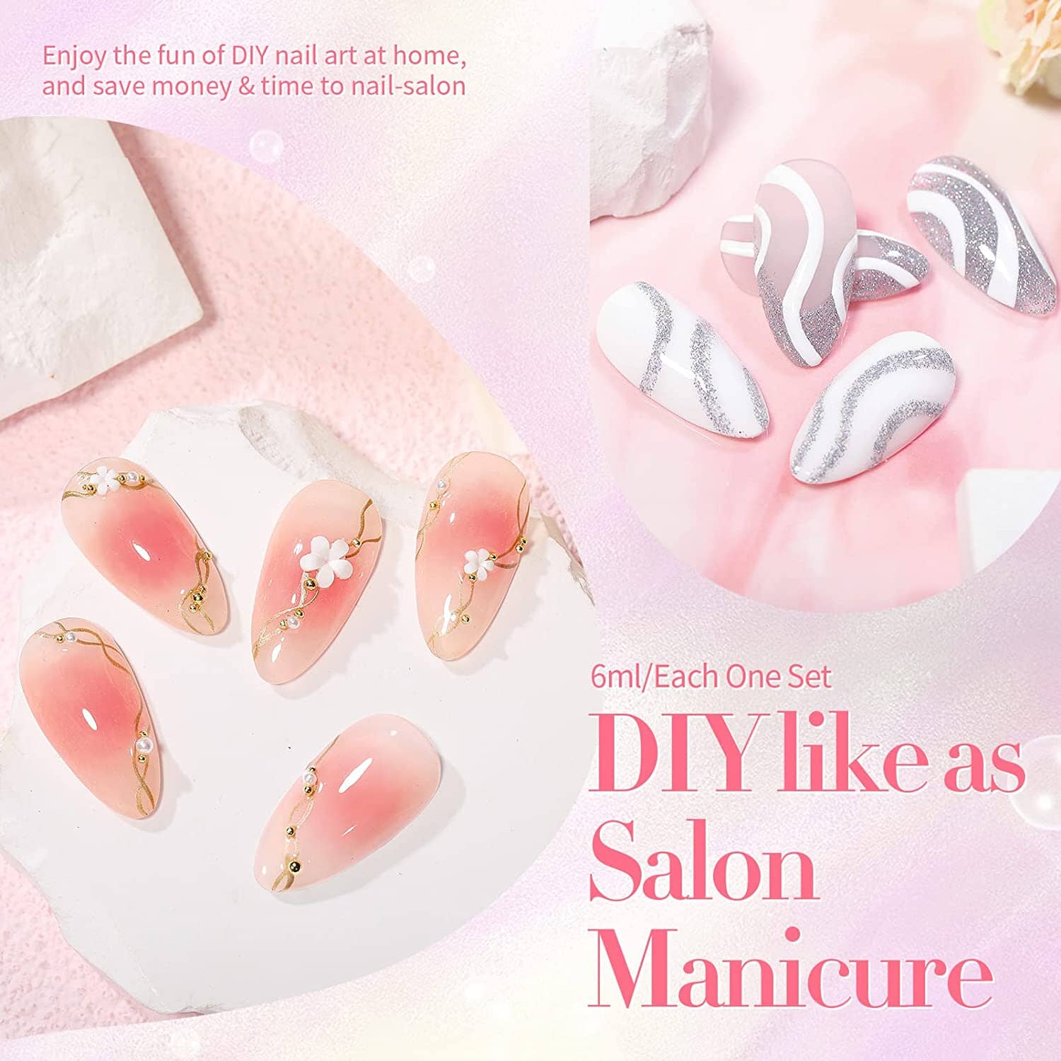 21Pcs Jelly Gel Polish Set - Long Lasting Nail Art Kit with UV/LED Lamp for Salon & Home Manicure - Perfect for DIY Nails, Parties & Gifts
