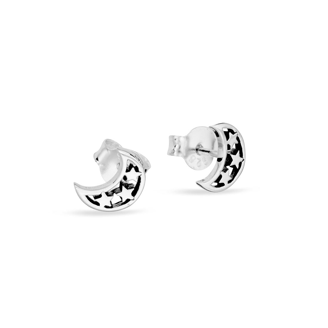 Astral Dreamer Stud Earrings for Women - Dainty Star & Moon Earrings for Everyday Wear - Perfect for Casual, Office & Party Outfits