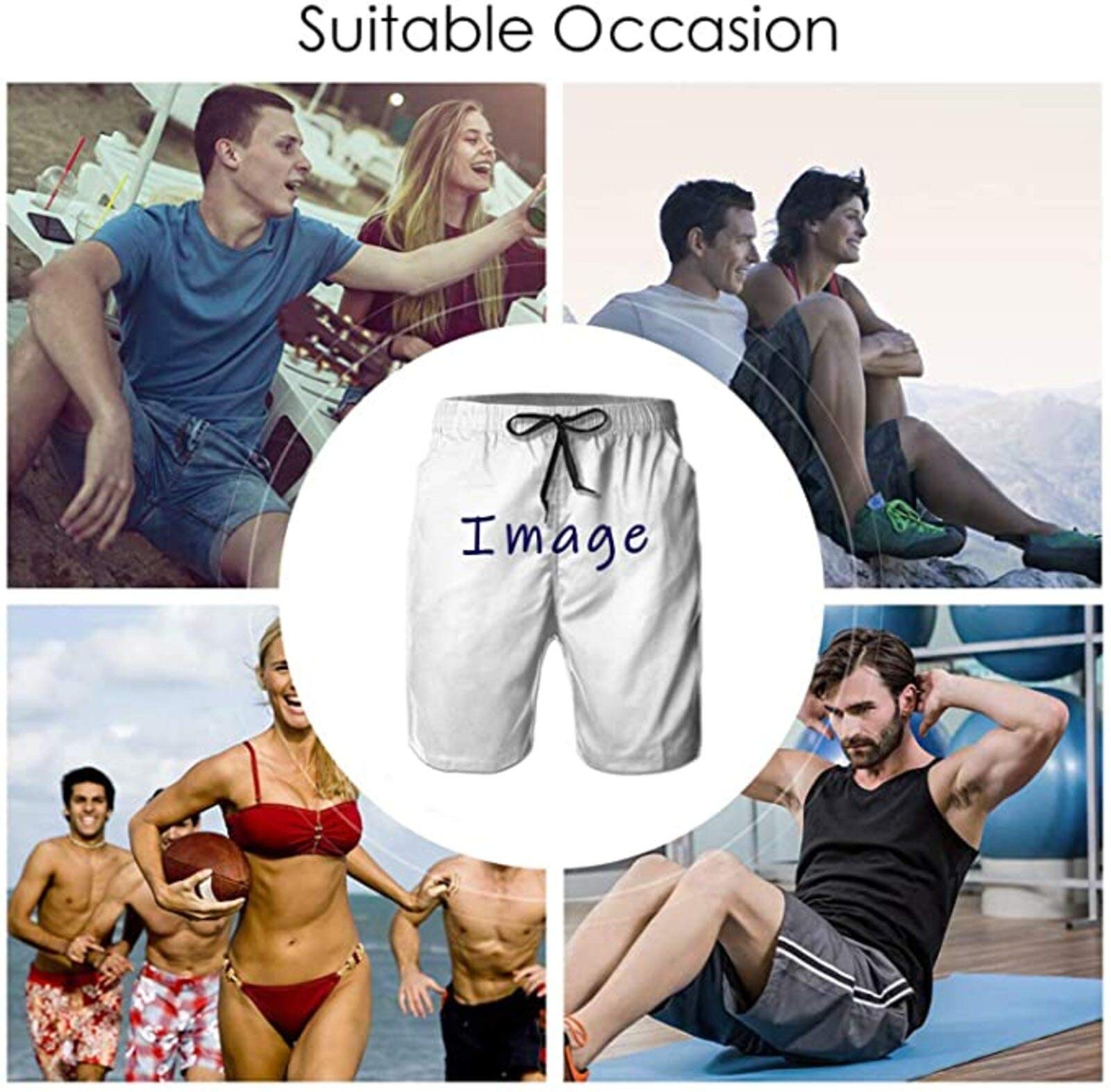Men's Breathable Beach Shorts for Surfing & Swimming - Summer Swimwear