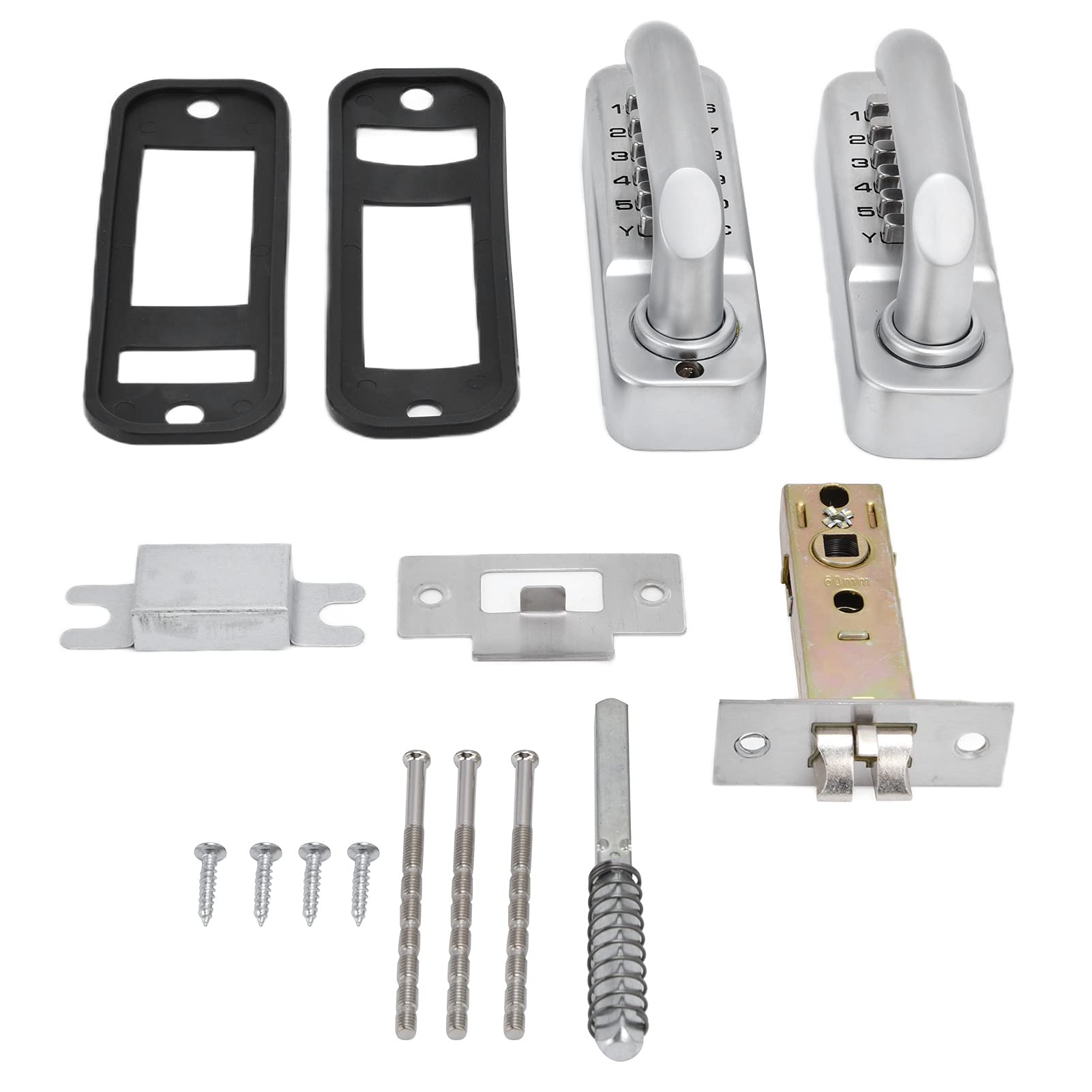Double-Sided Mechanical Combination Keypad Lock - Heavy Duty Wrought Iron Digital Code Security Lock for Home Gates & Fences | Perfect for Backyard, Garden, and Property Security