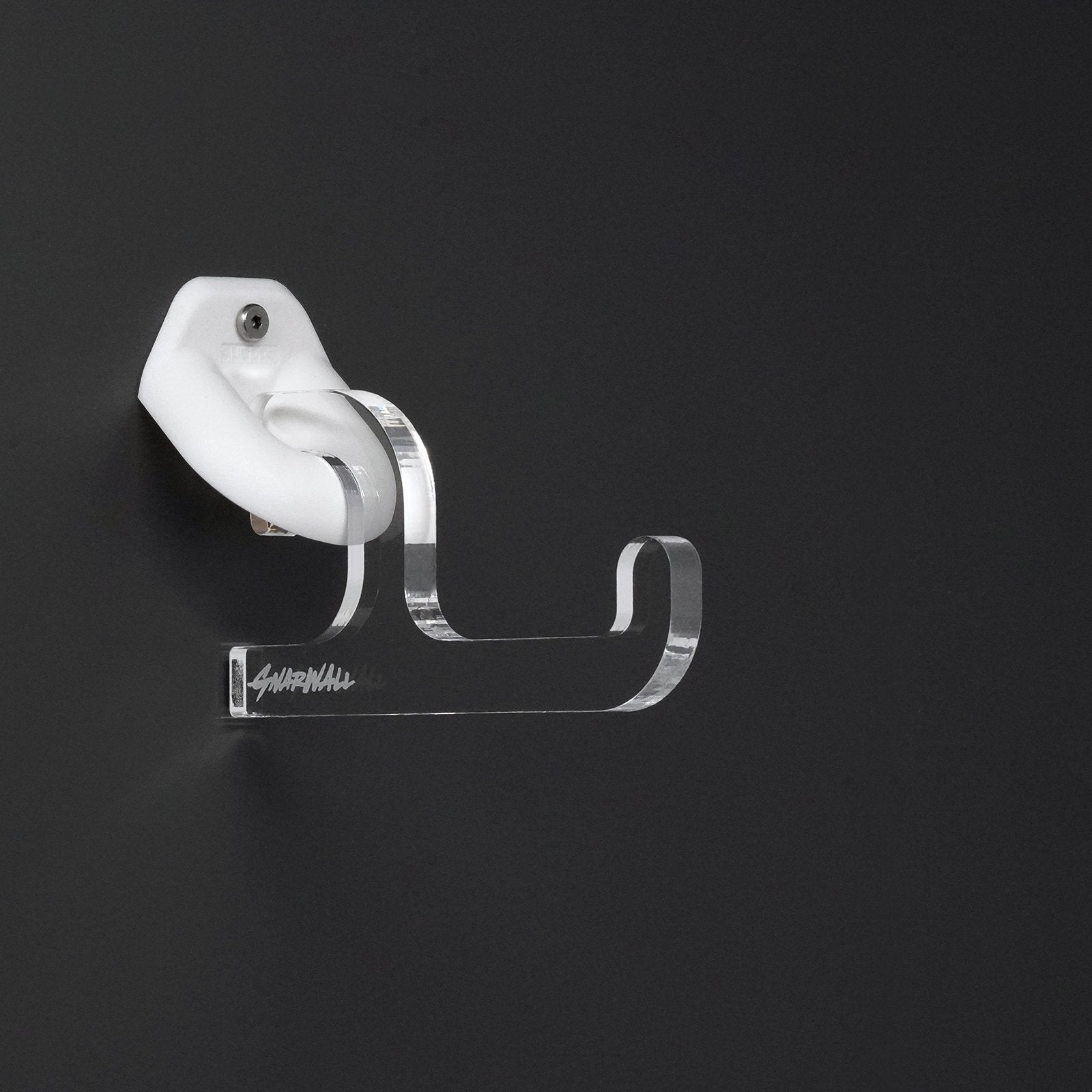 Shepps/Gnarwall Acrylic Horizontal Surfboard Hanger - Wall Mounted Board Rack & Hook for Surf, Skate, Snowboard Storage - Perfect for Garage, Bedroom, or Beach House Organization