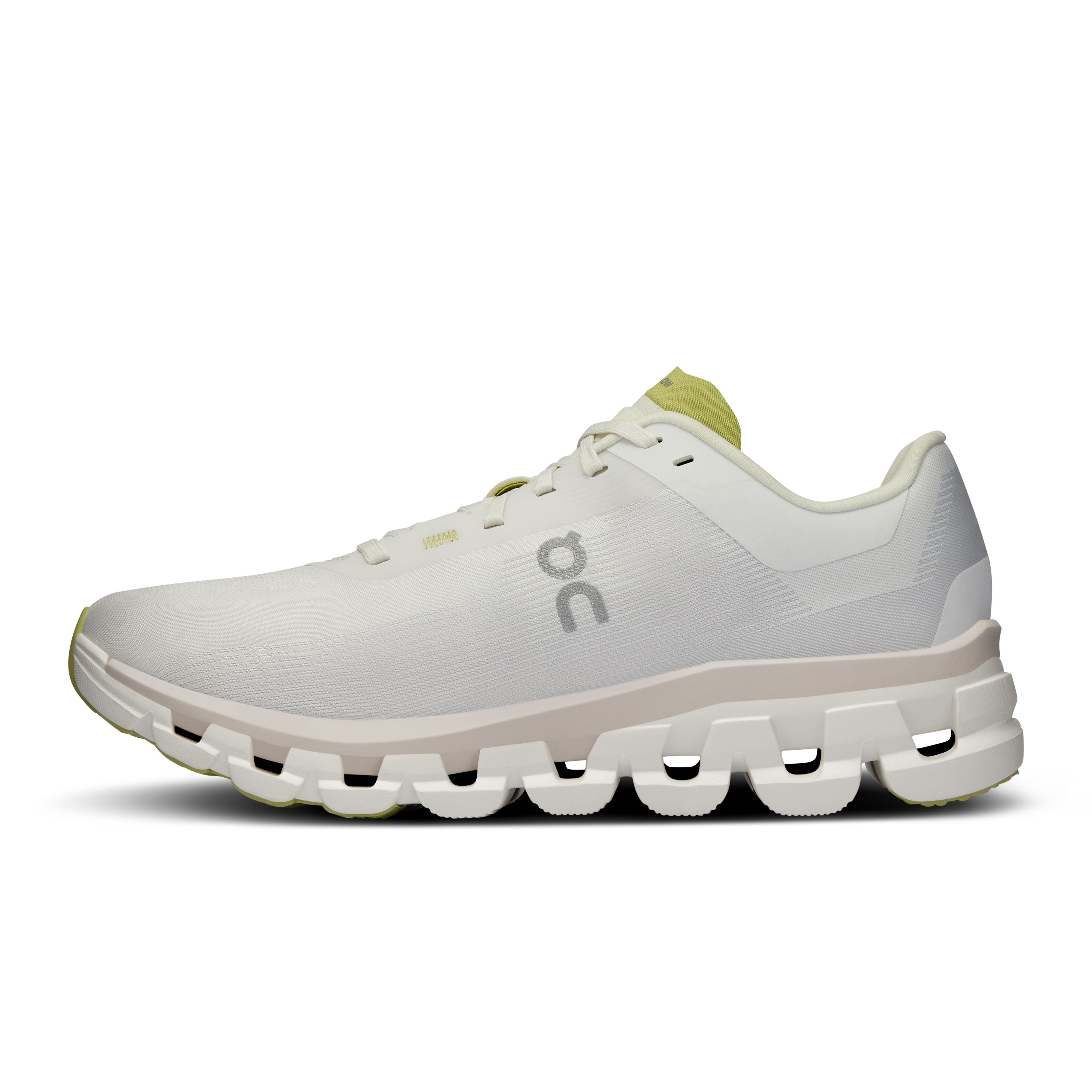 On Running Women's Cloudflow 4 Running Shoes - Lightweight & Breathable White/Sand Sneakers for Jogging, Gym Workouts & Daily Wear