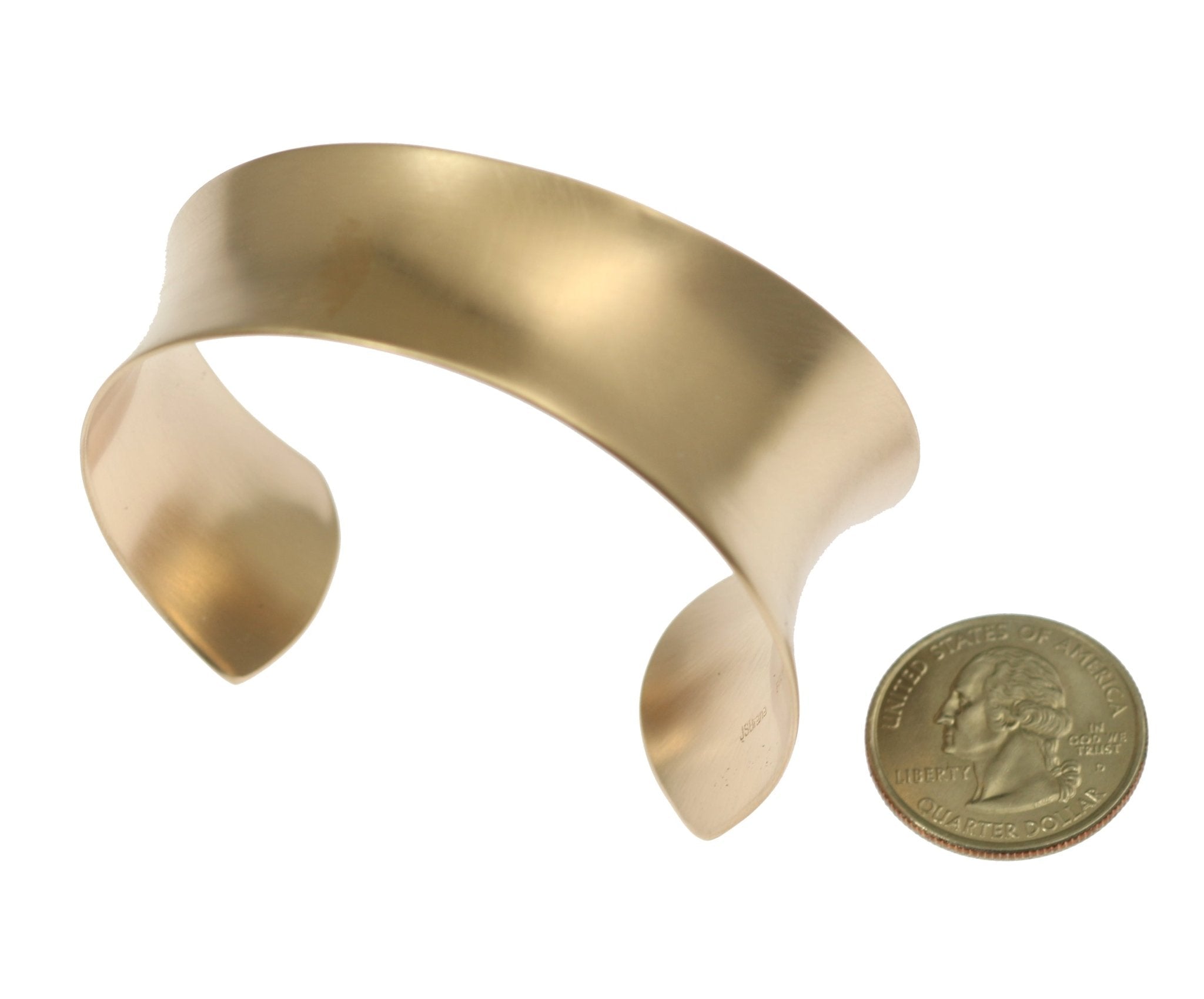 Elegant Tapered Brushed Bronze Anticlastic Cuff Bracelet - Perfect for Evening Wear, Weddings & Special Occasions