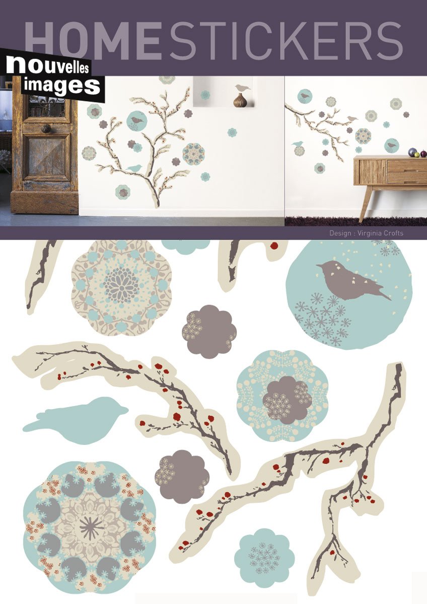 Frozen Tree Wall Decals - Removable Home Decor Stickers for Kids Room, Nursery, Living Room & Office - Easy Peel & Stick DIY Wall Art