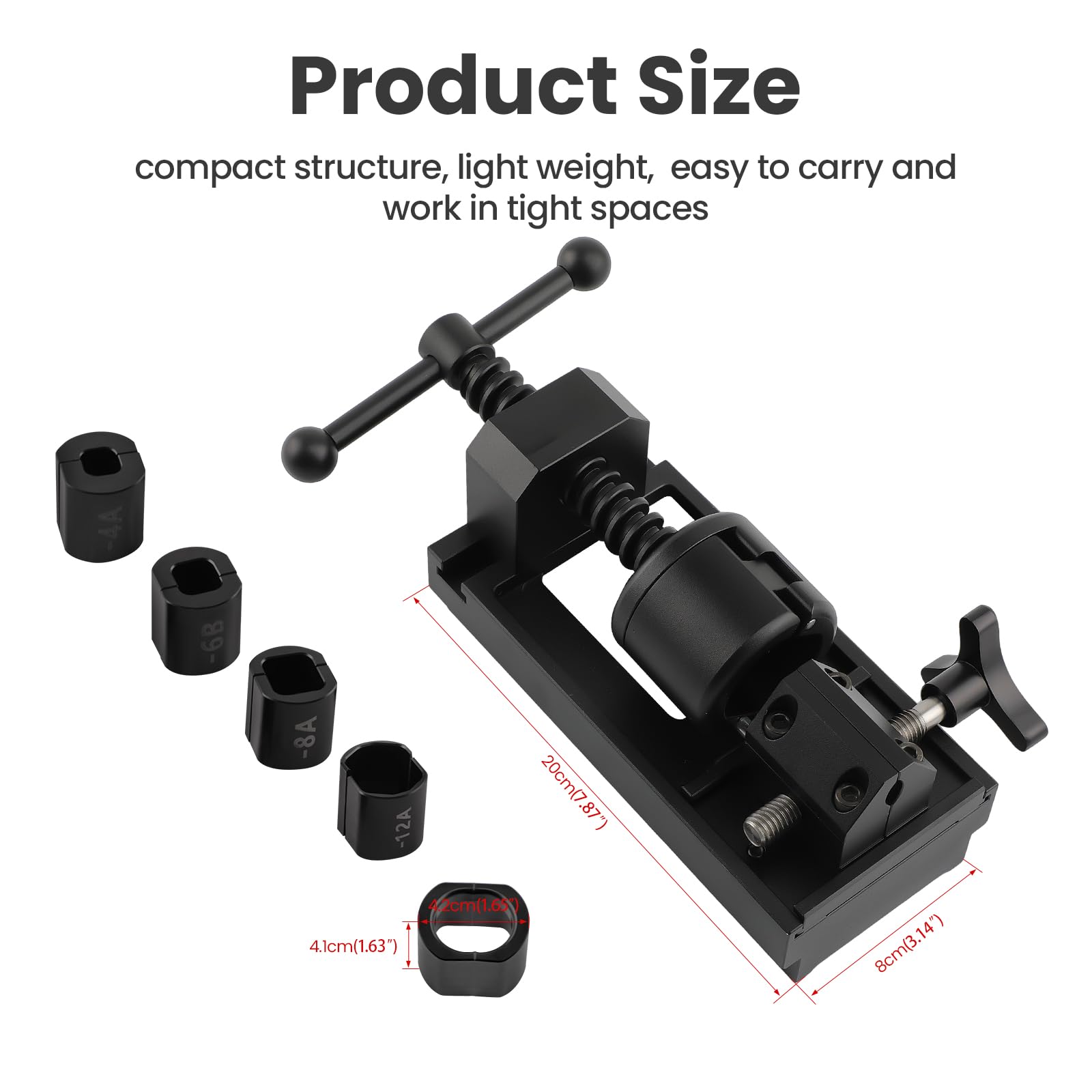 Fuel Line Fittings Installation Tool Kit for 4AN 6AN 8AN 10AN 12AN Connectors - Professional Fuel Hose & Oil Cooling Pipe Connection Set with 5 Pairs of Brackets - Perfect for Automotive, Marine, and Industrial Applications