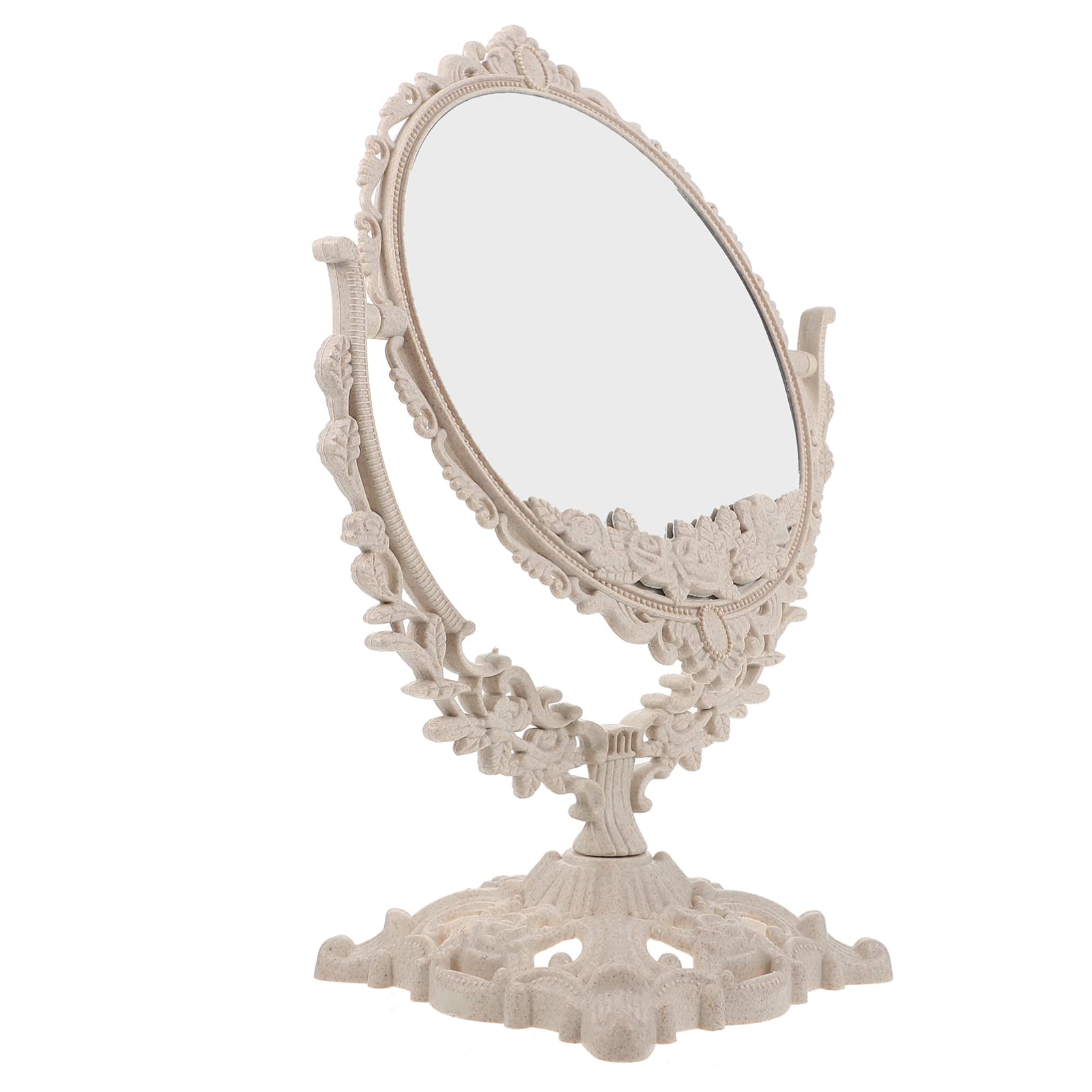 1PC Portable Travel Makeup Mirror with Stand - Vanity Decor for Dressing Table, Desk & Travel | Lightweight, Compact & Magnifying Beauty Mirror for Home, Office & On-the-Go Makeup Application
