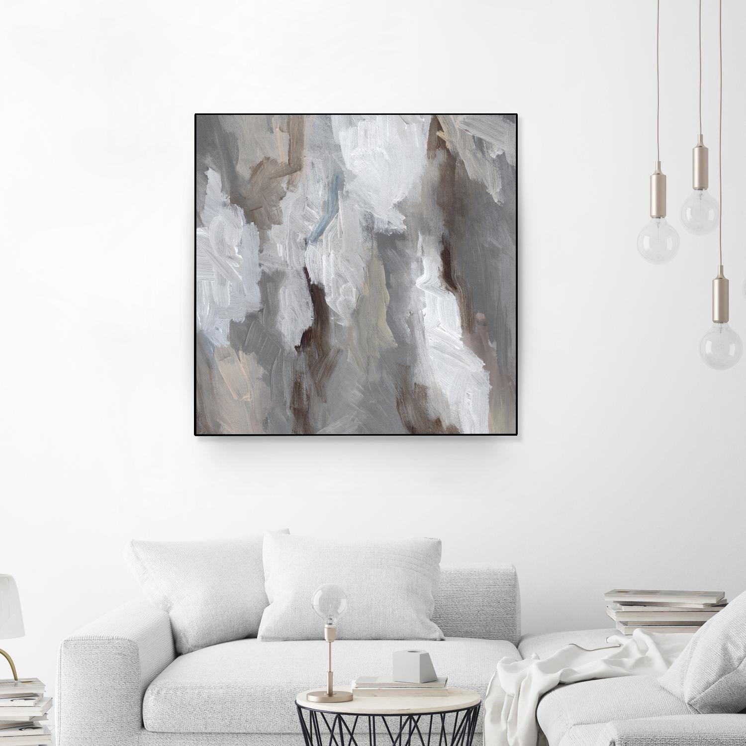 Cloudy Shapes I - Unique Abstract Wall Art Decor for Modern Home & Office - Perfect for Living Room, Bedroom, or Workspace