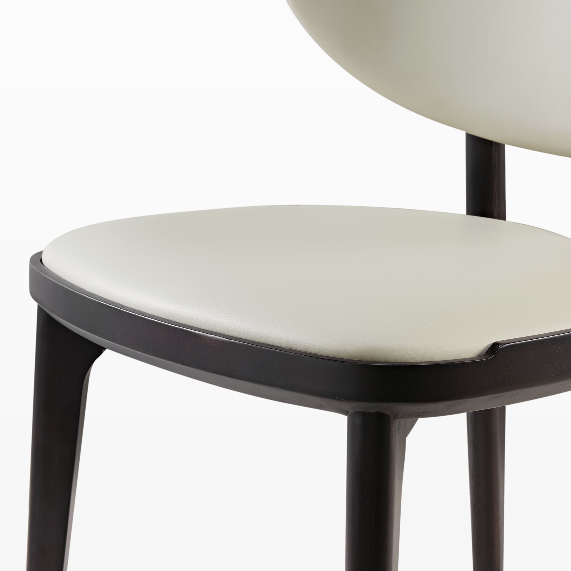 2-Piece Cedar Dining Side Chairs Set - Off White Wooden Kitchen Chairs for Dining Room, Breakfast Nook & Small Spaces