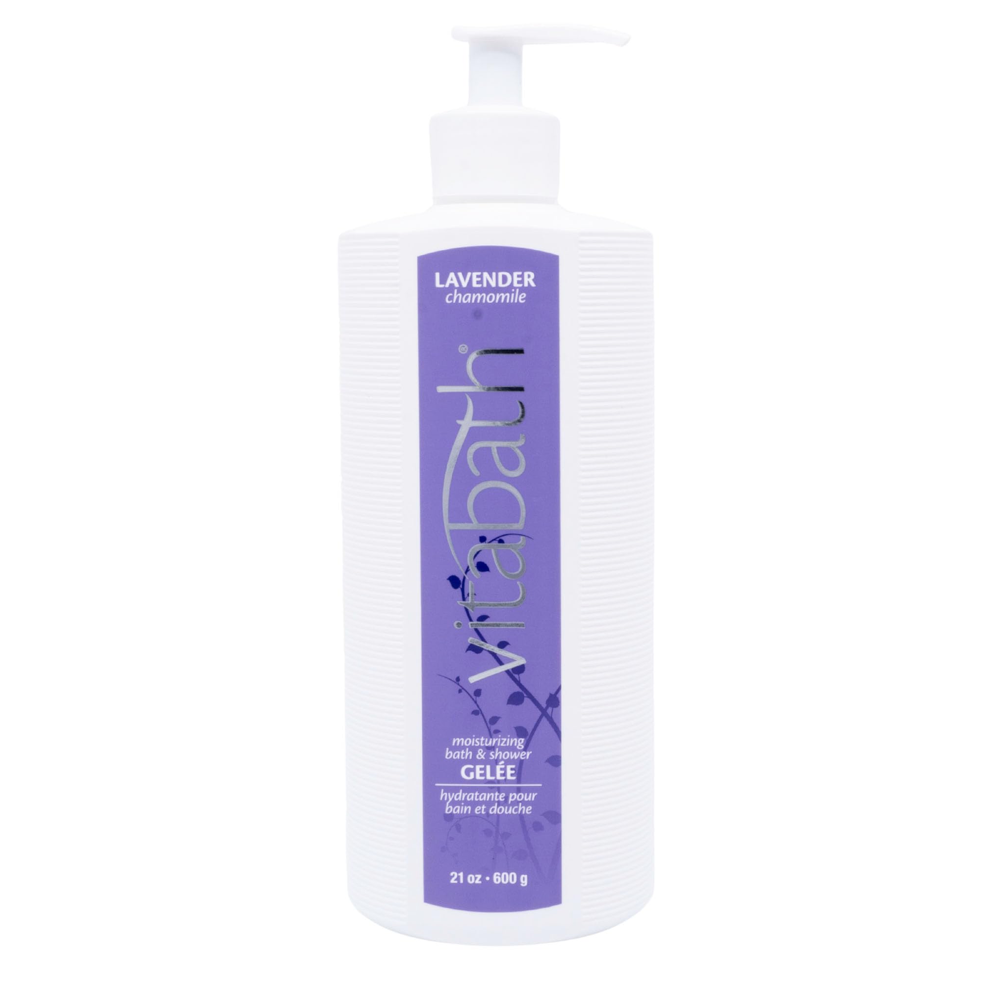 Vitabath Lavender Chamomile Moisturizing Body Wash & Shower Gel - 21 oz | Calming Hydrating Botanical Formula for Soft Skin | Relaxing Bath & Shower Experience for Stress Relief & Better Sleep