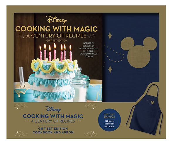 Disney Cooking with Magic: A Century of Recipes Gift Set - Official Disney Cookbook Collection for Family Baking & Disney-Themed Dinner Parties