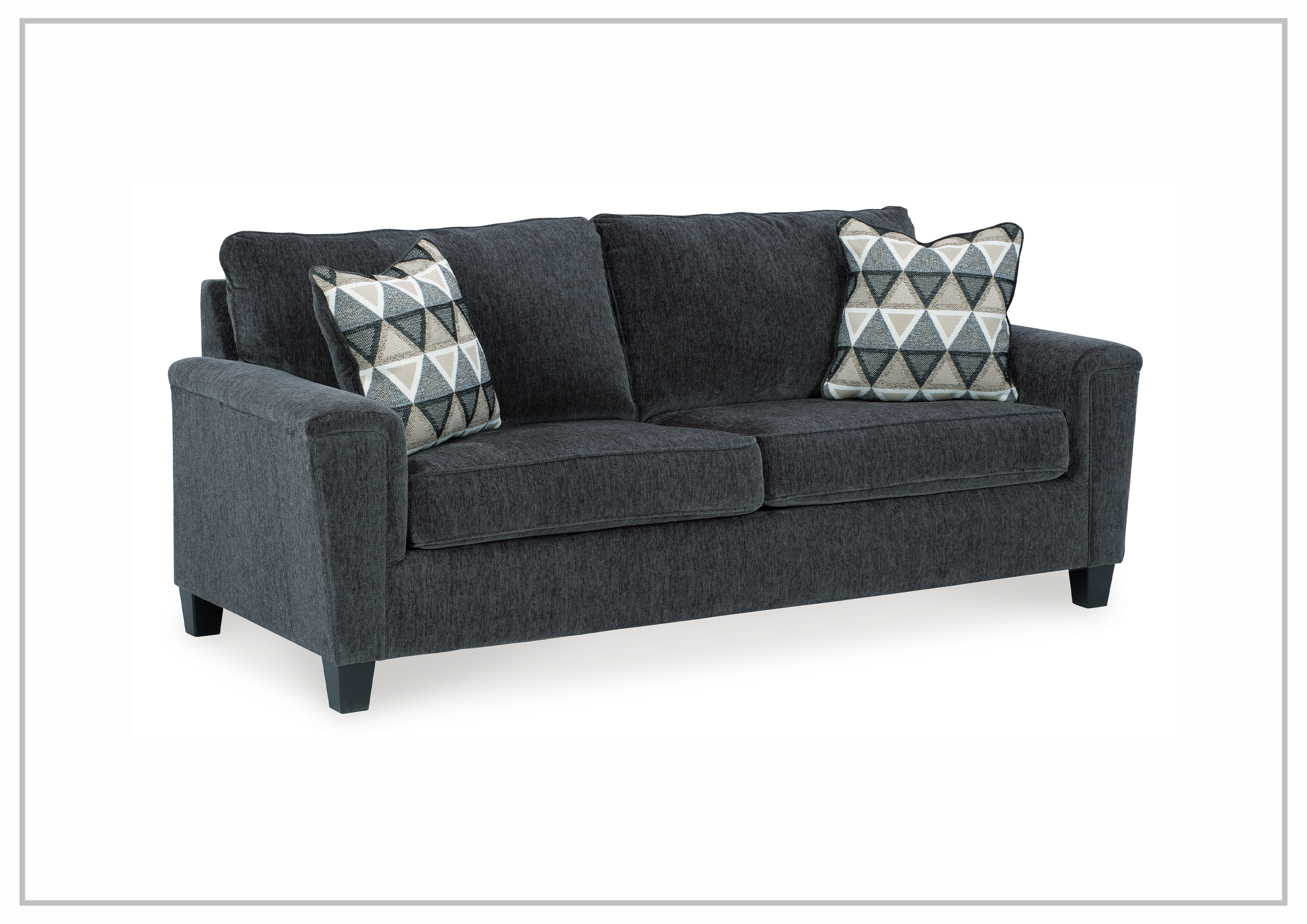 Gio Italia Abigail Queen Fabric Sofa Sleeper - Convertible Bed, Beige or Dark Grey | Comfortable Modern Living Room Furniture for Small Spaces & Guest Rooms
