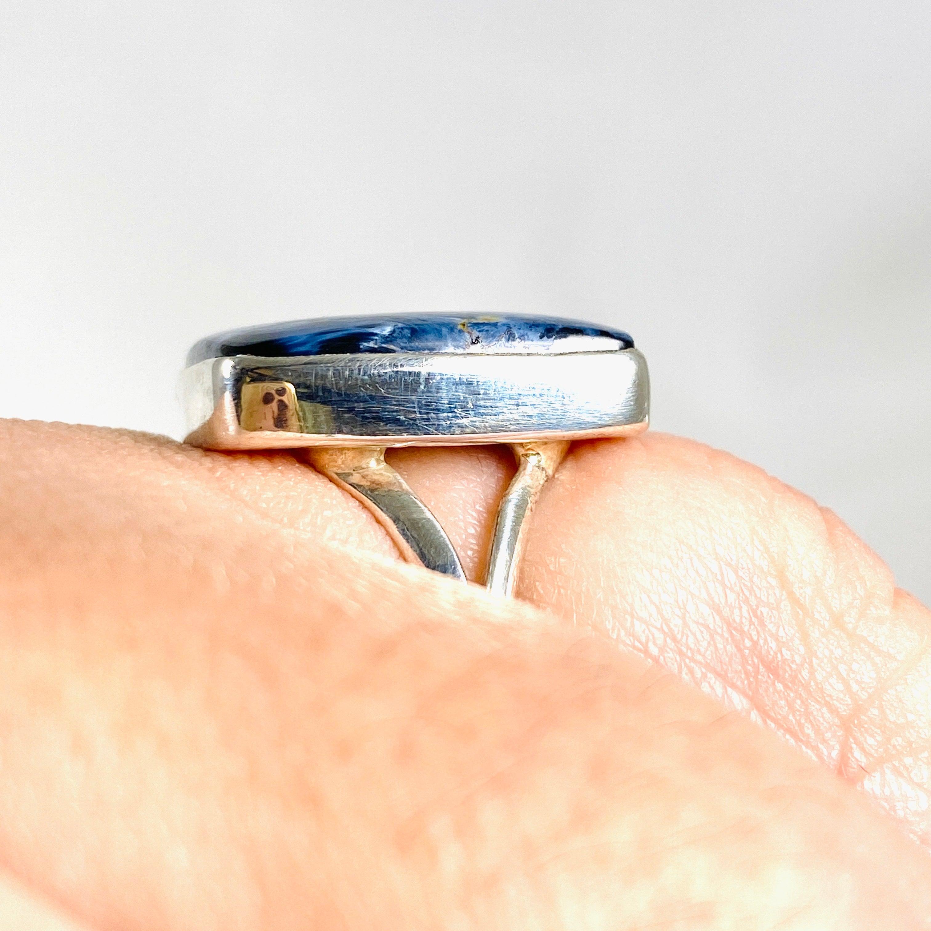Pietersite Square Ring Size 11 KRGJ2011 - Unique Gemstone Jewelry for Women, Perfect for Gifts & Special Occasions