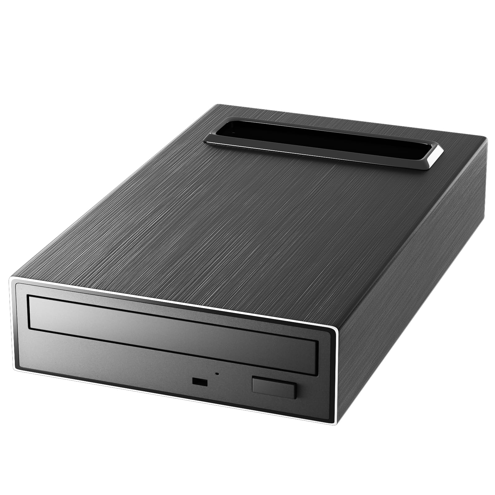 4-in-1 External Blu-ray Drive with USB 3.0 & Type-C - 16x BD/DVD/CD Burner & Reader with Fast Charging & HDD Enclosure - Compatible with Mac & PC - Perfect for Home Theater, Office Work & Media Backup