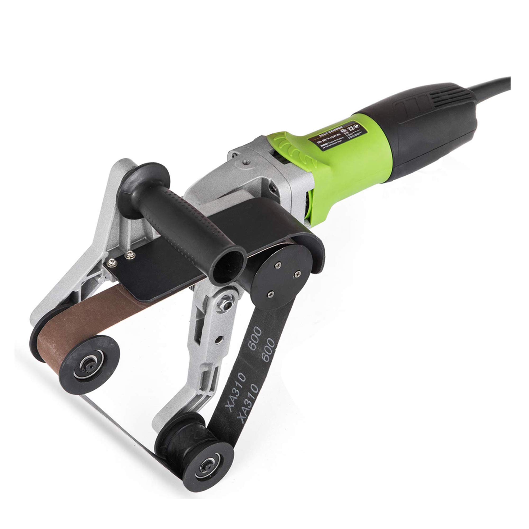 Electric Belt Sander & Polisher for Round Pipes - 180mm Max Diameter, Stainless Steel Tube Grinding Machine for Weld Burnishing & Finishing - Perfect for Metalworking, DIY Projects, and Professional Pipe Polishing