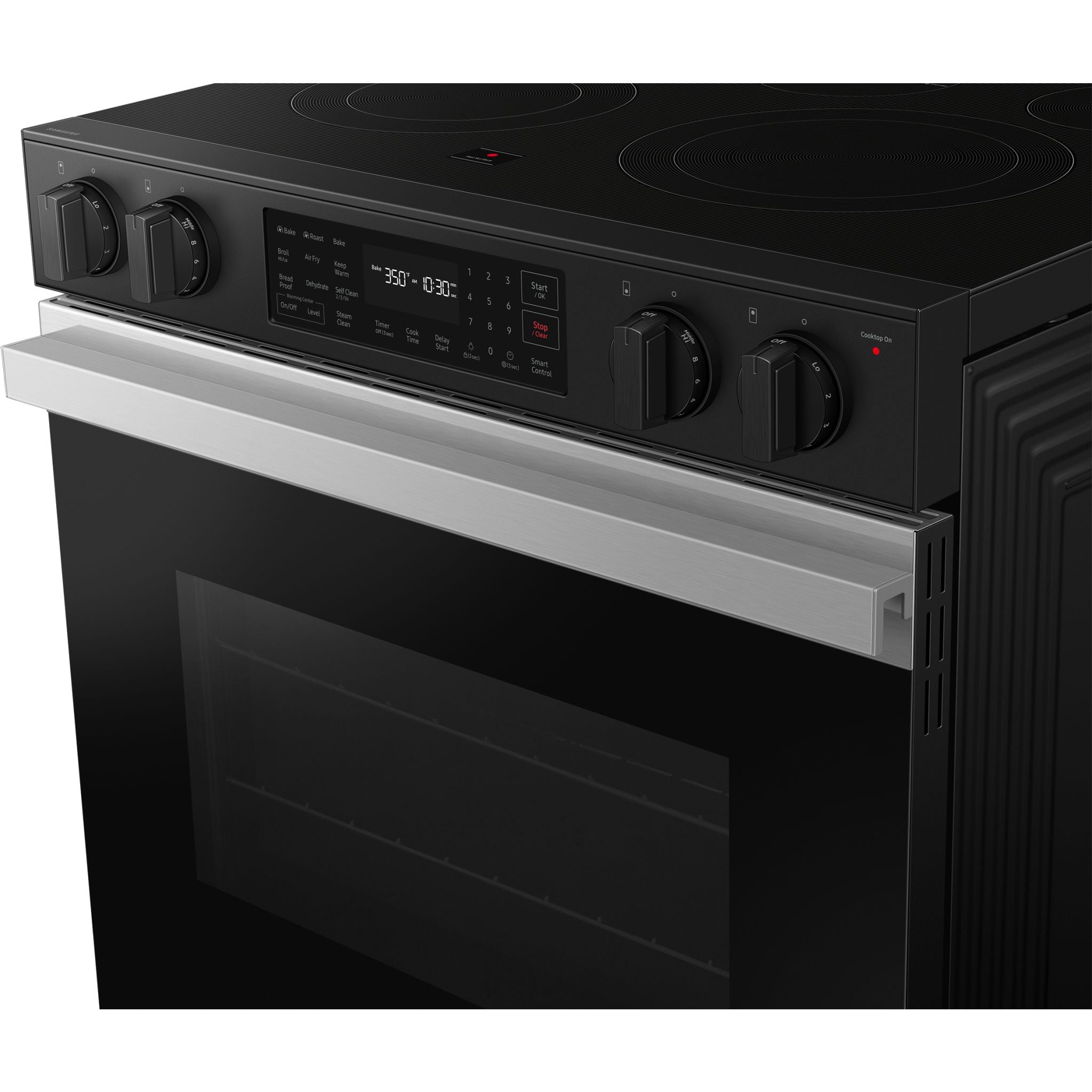 Samsung NSE6DG8300SRAC Slide-In Electric Range - 30 Inch Stainless Steel Built-In Oven for Modern Kitchens | Perfect for Baking, Roasting & Family Cooking