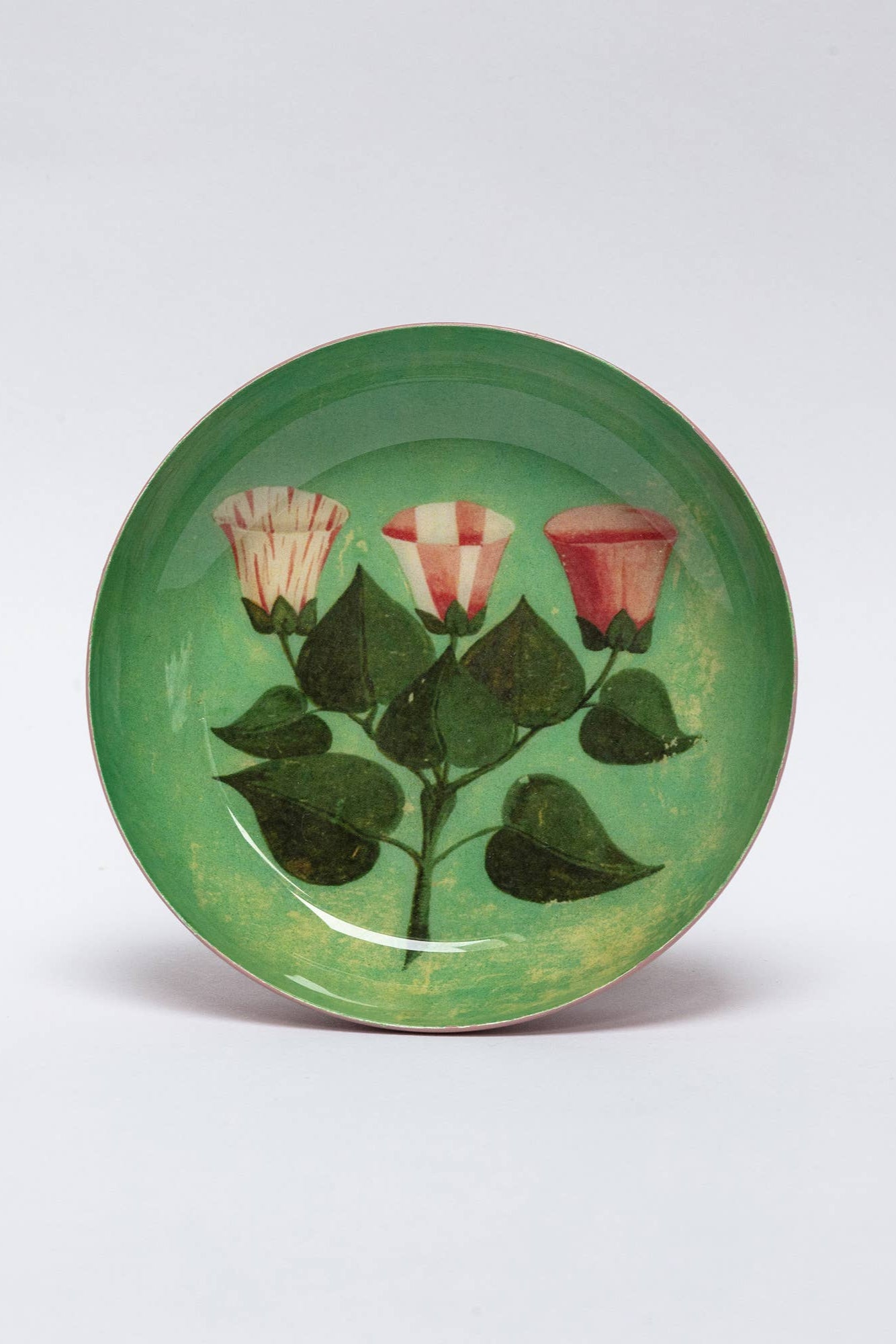 Enamel Trinket Dish - Floral Design Jewelry Tray for Rings, Earrings & Small Accessories | Perfect for Home Decor, Gift Giving & Vanity Organization