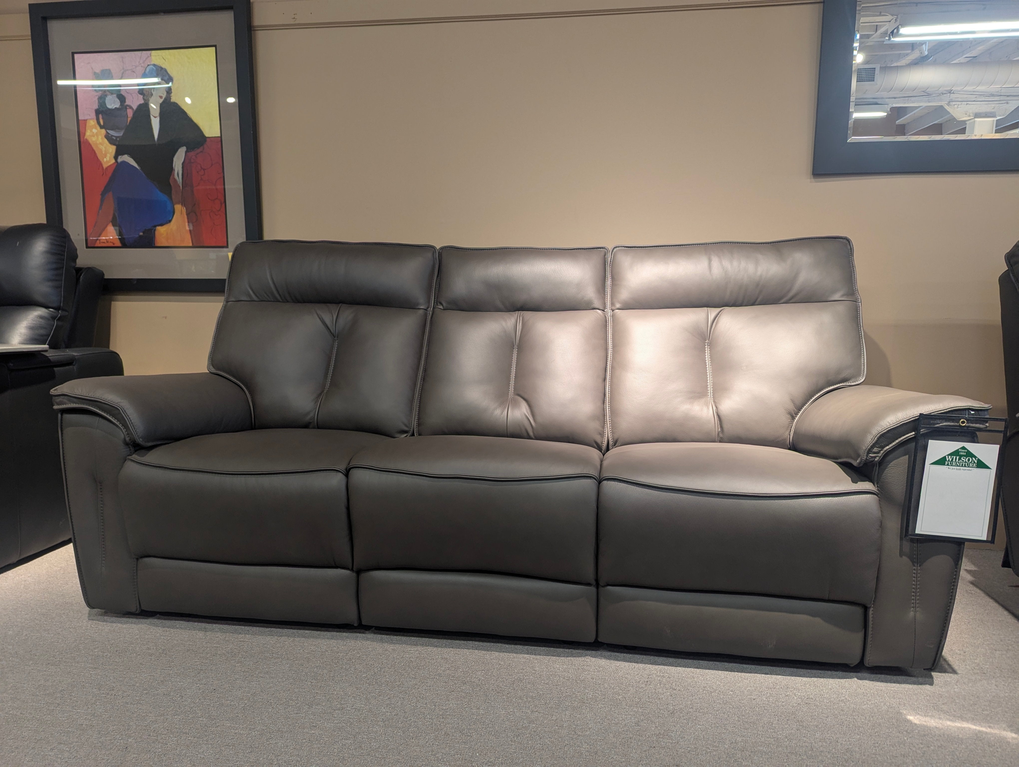Oakley Power Reclining Sofa with Adjustable Headrest & Lumbar Support - Zero Gravity Recliner Chair for Living Room, Home Theater & Relaxation