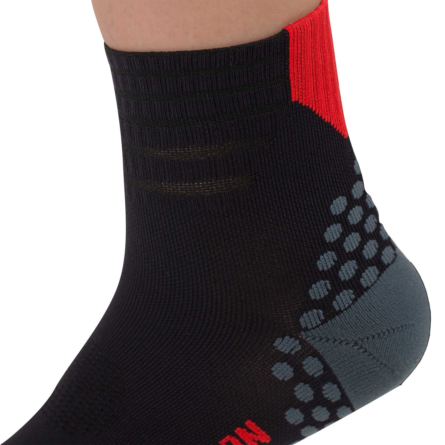 Breathable Compression Ankle Socks for Running & Sports - Moisture Wicking, Cushioned Dot Padding - Ideal for Jogging, Gym Workouts & Outdoor Activities